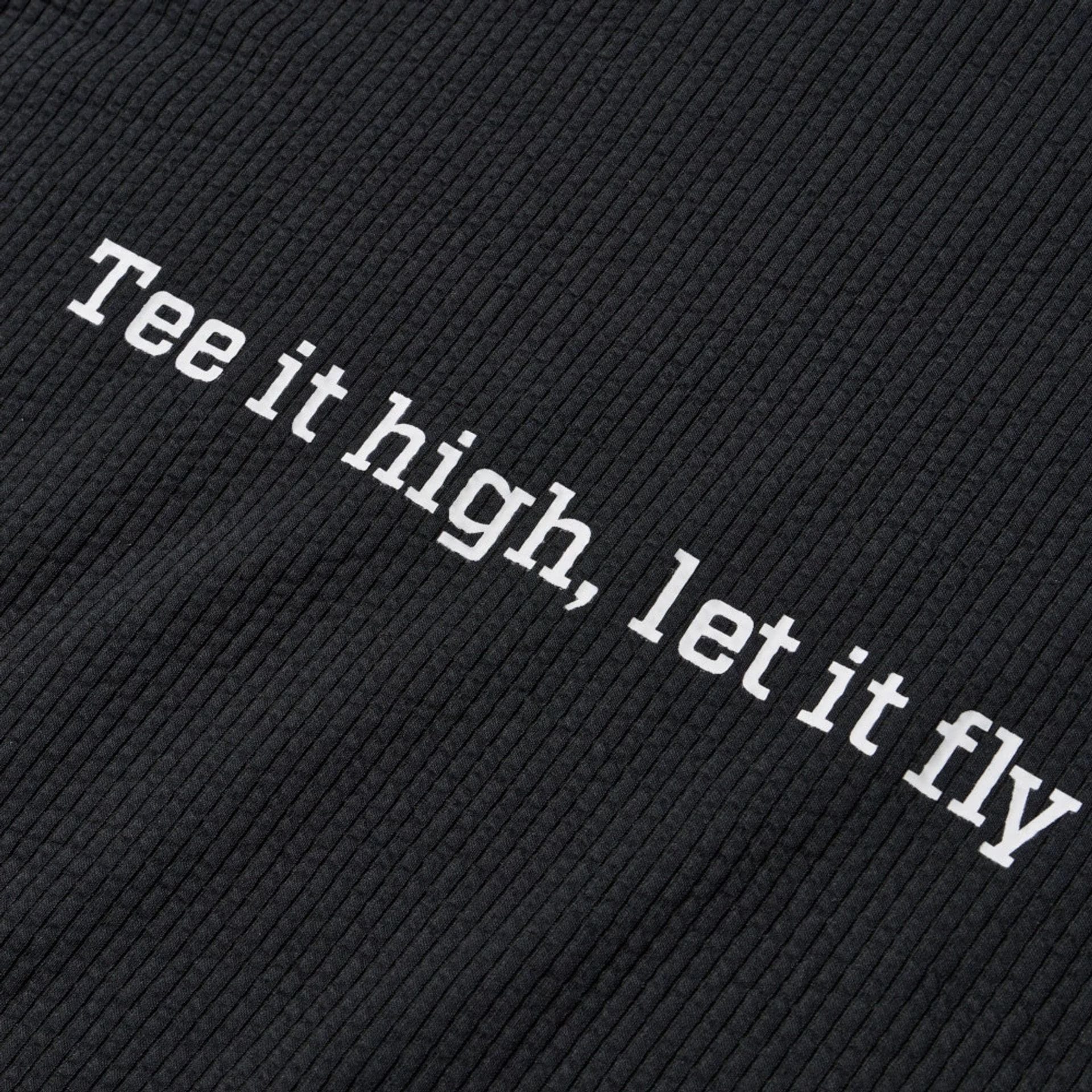 New Era Seersucker Black Polo T-Shirt - Image 4