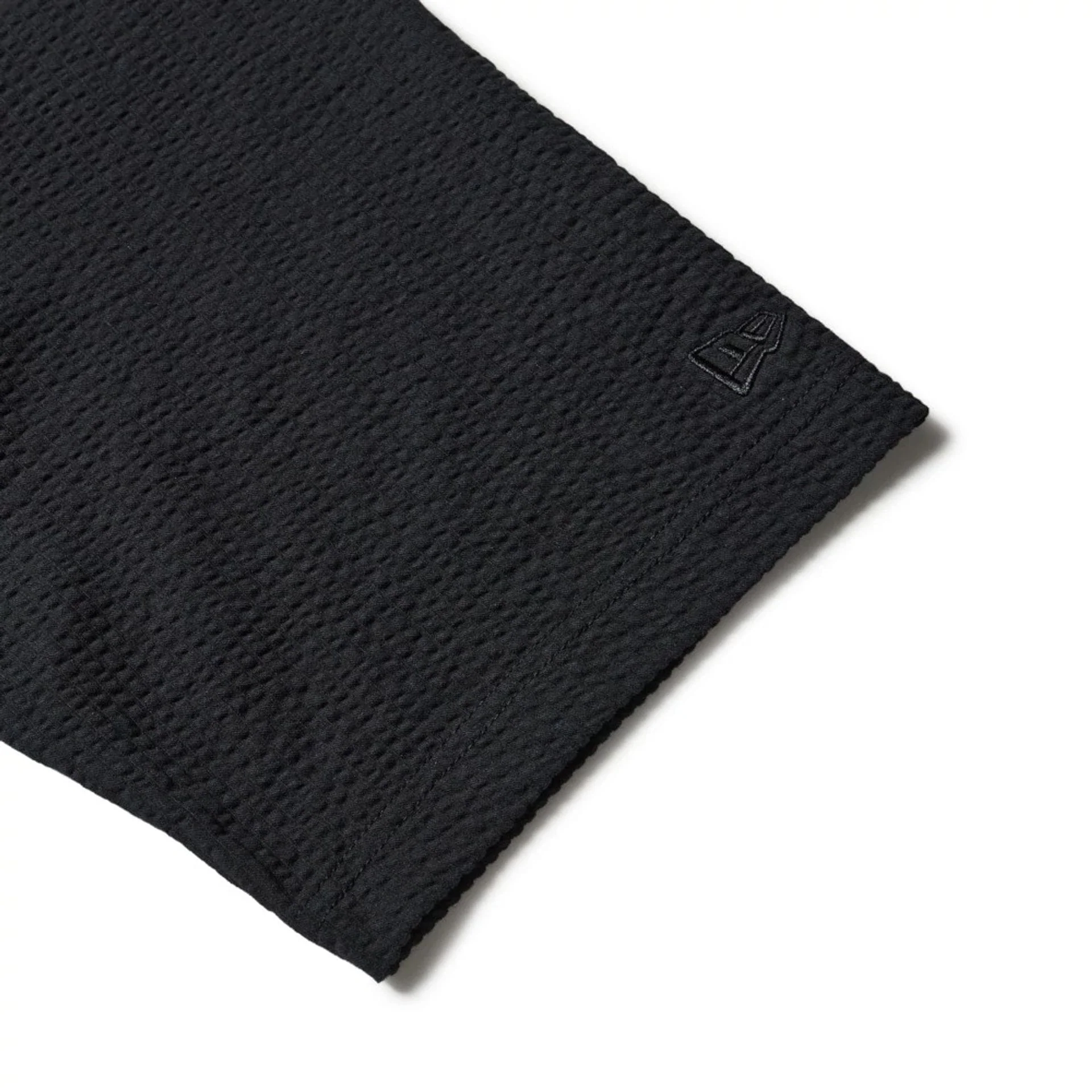 New Era Seersucker Black Polo T-Shirt - Image 6