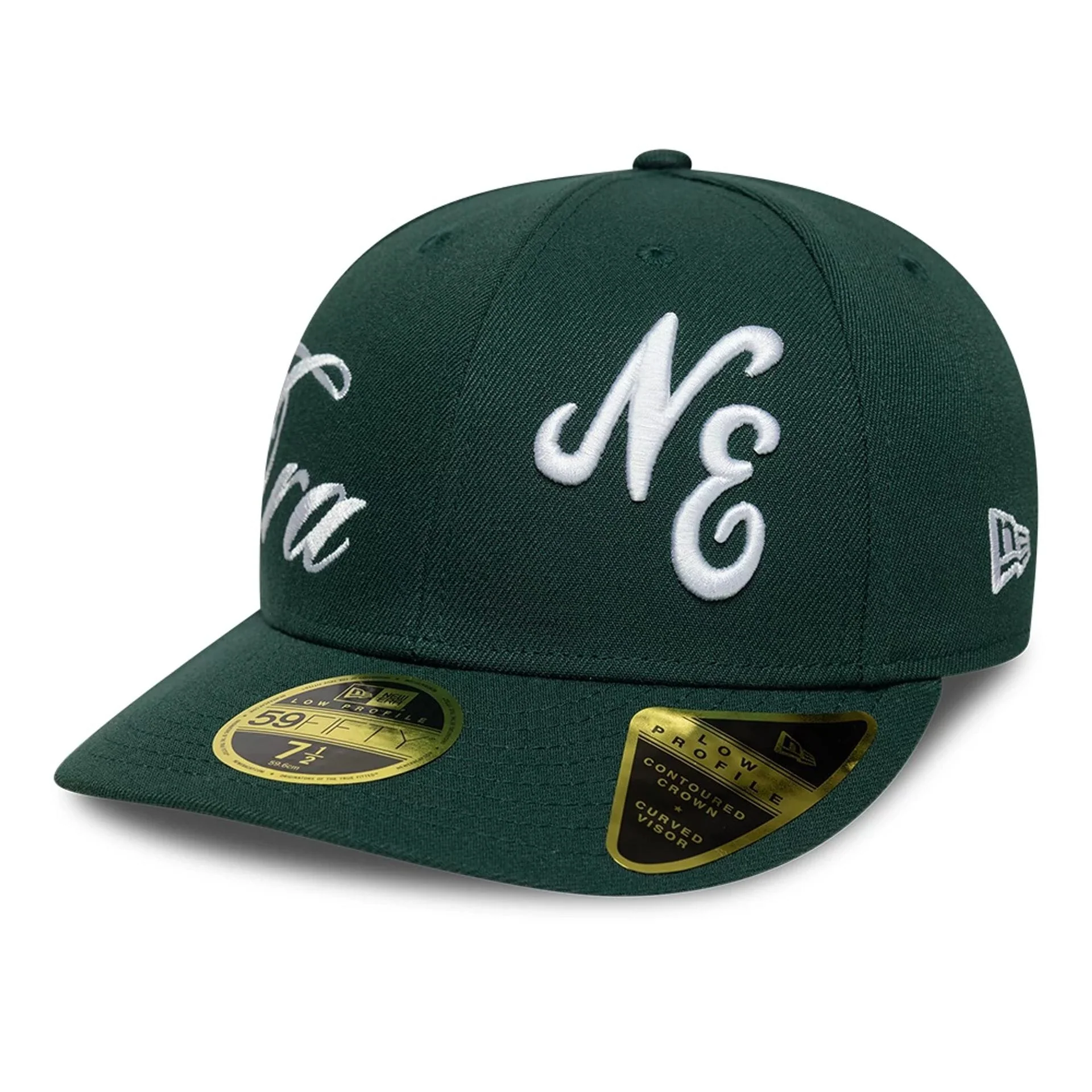 New Era Side Script Dark Green Low Profile 59FIFTY Fitted Cap - Image 4