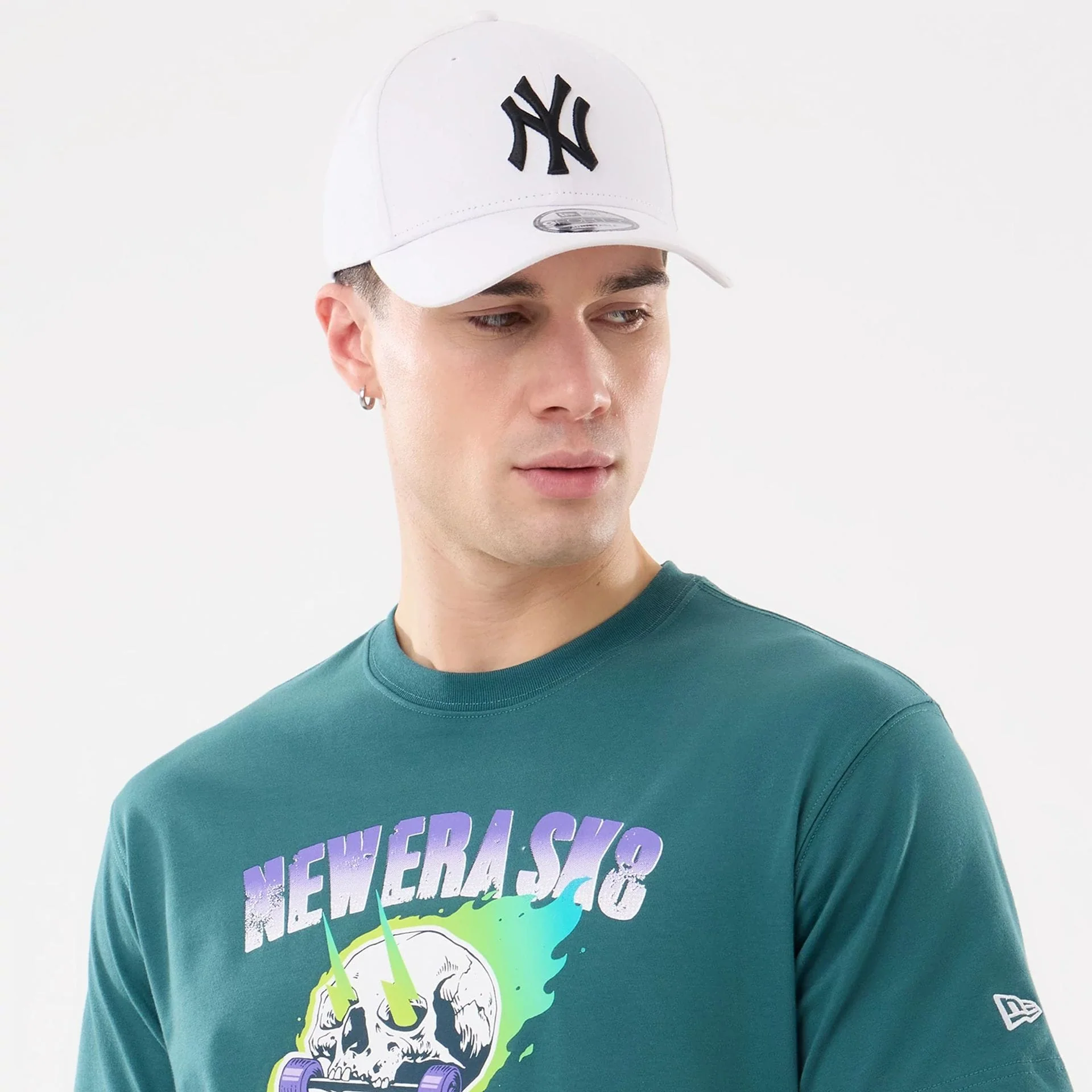 New Era SK8 Graphic Dark Green T-Shirt - Image 5