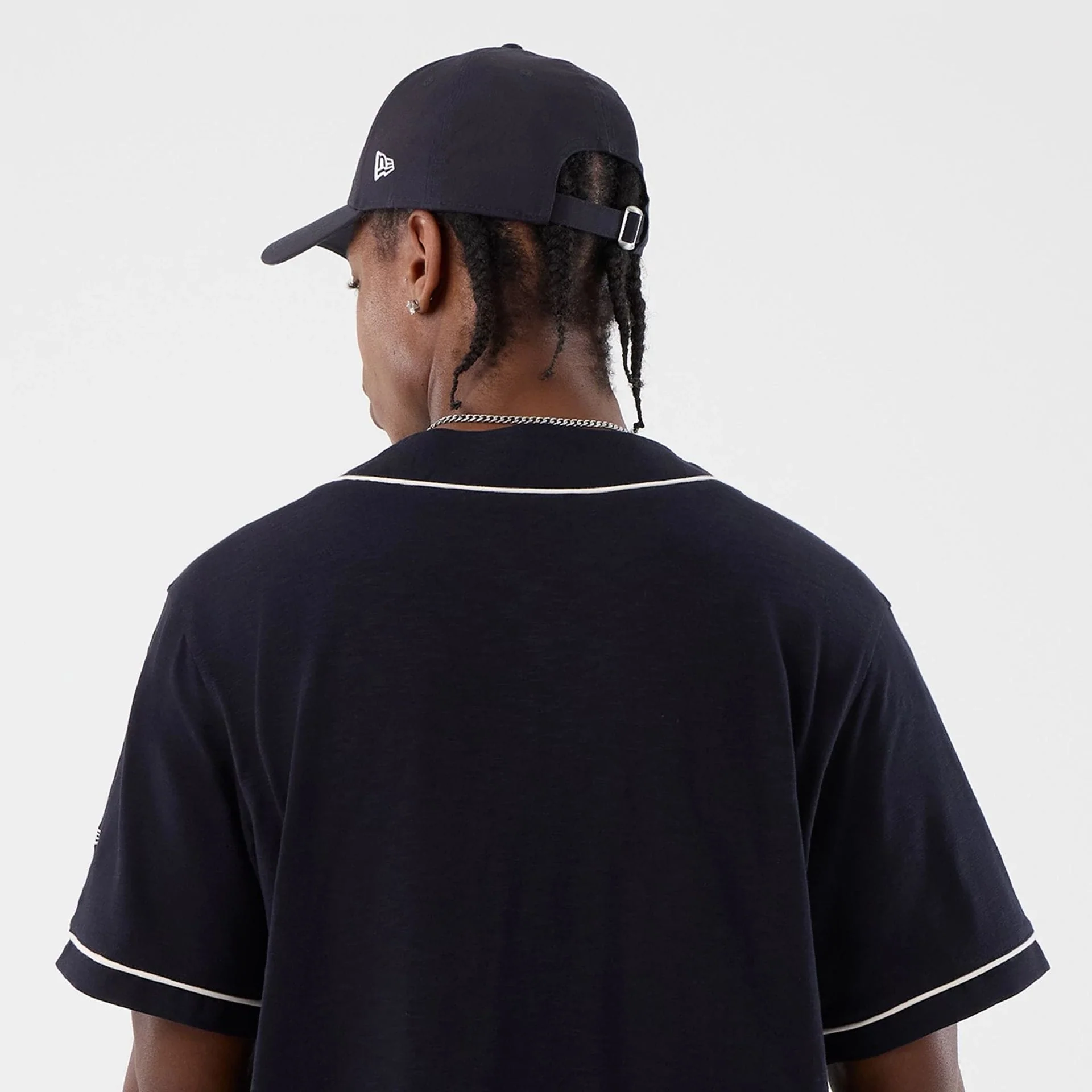 New Era Slub Navy Baseball Jersey - Image 8