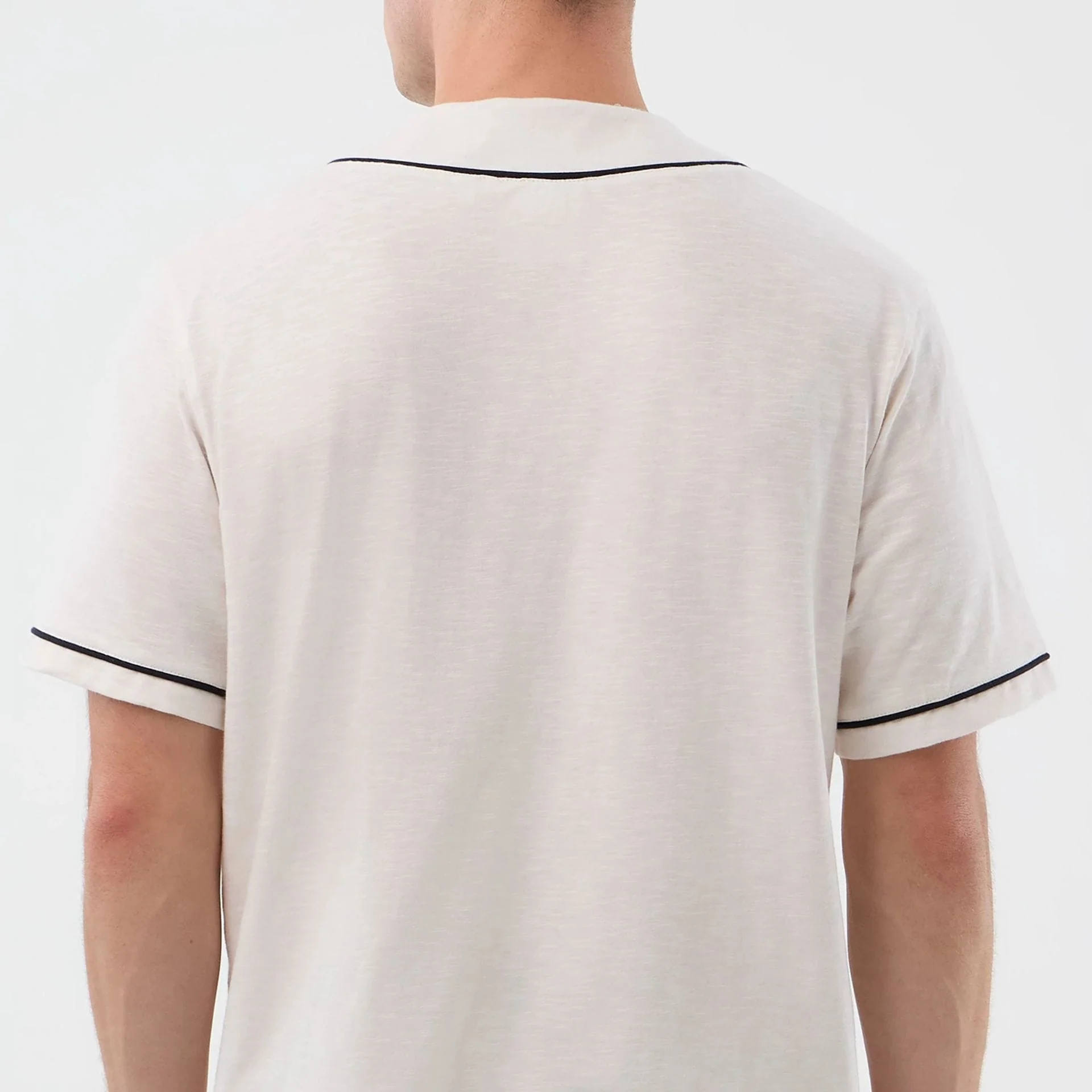 New Era Slub Open White Baseball Jersey - Image 7