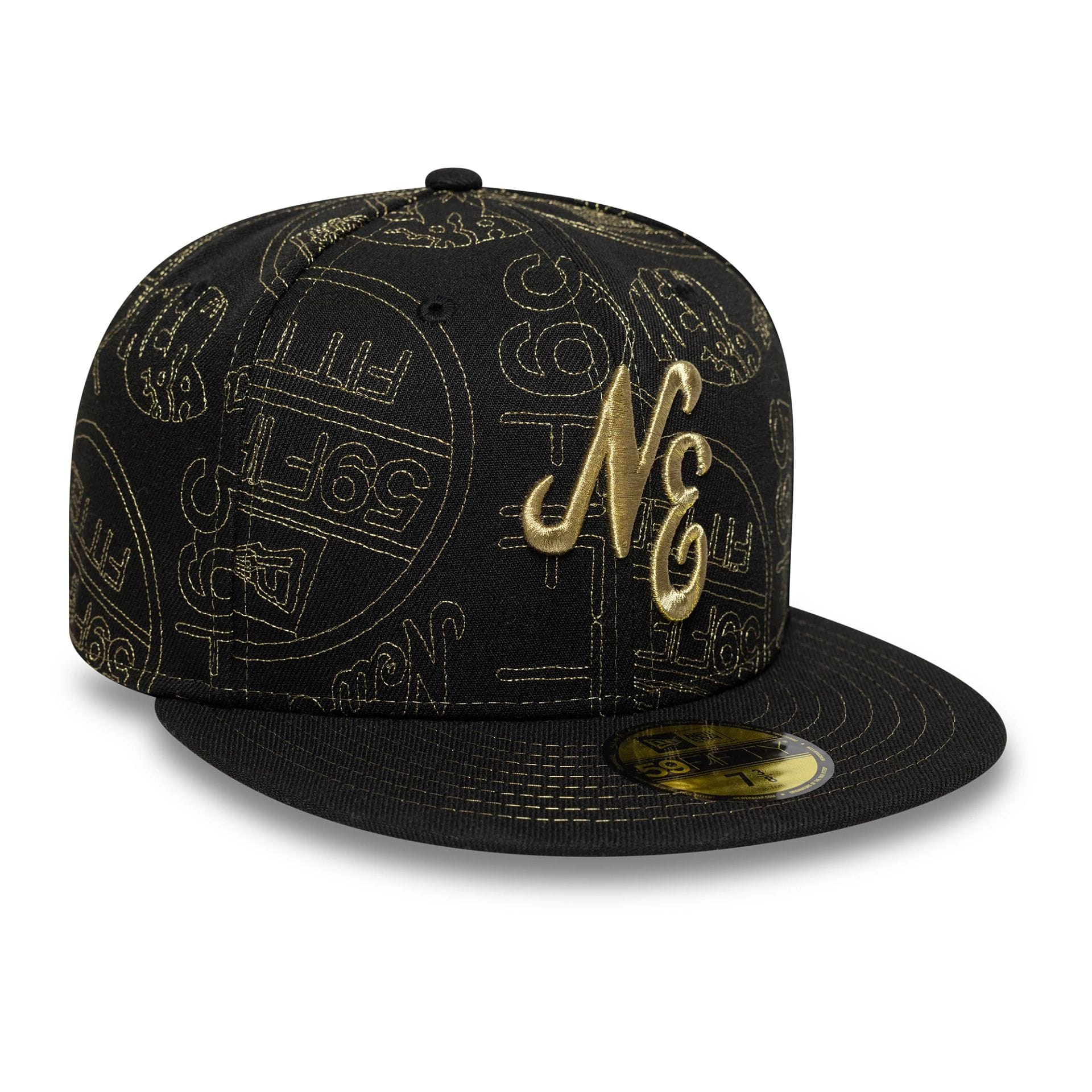 New Era Sticker Black 59FIFTY Fitted Cap - Image 3