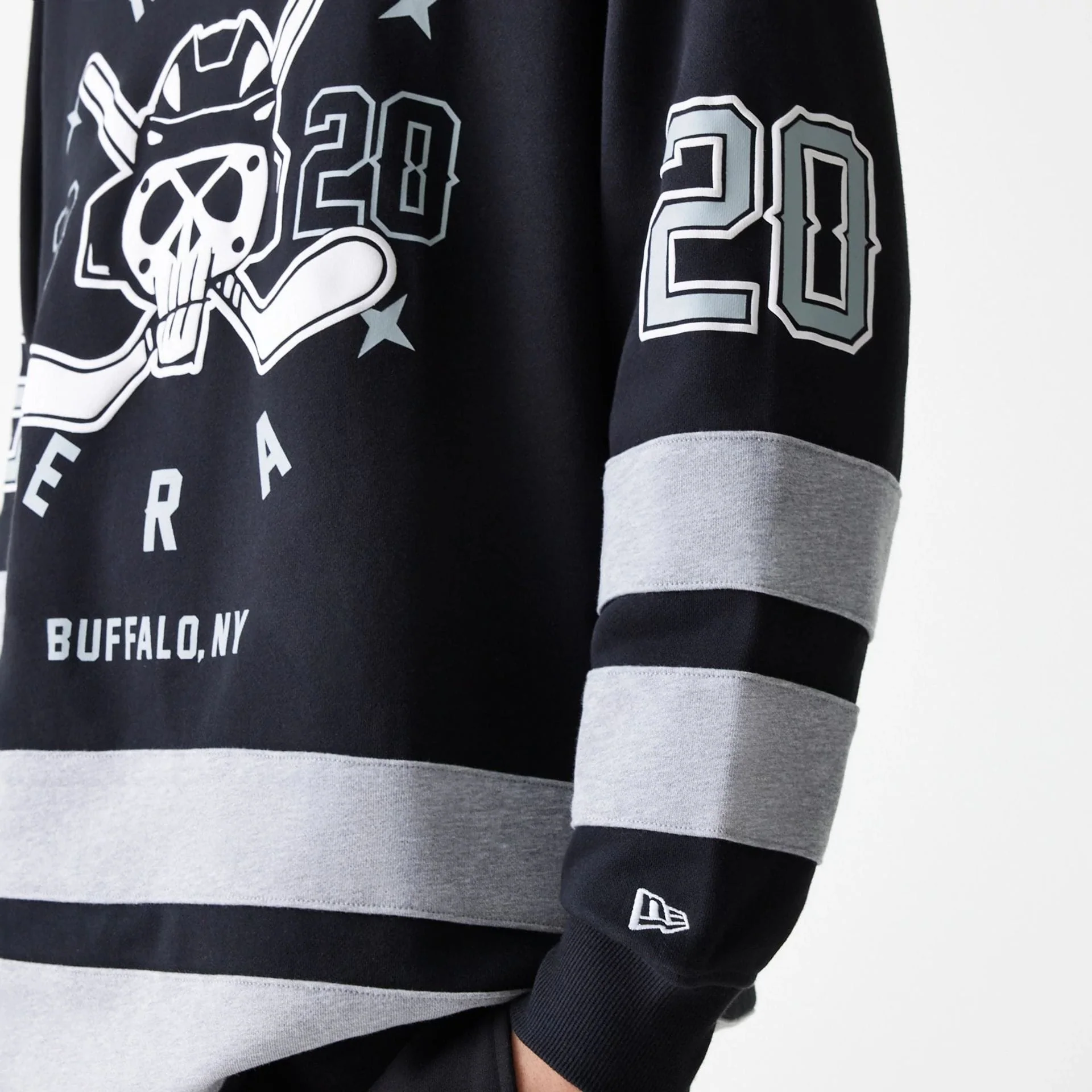 New Era Street Dangle Grey Pullover Hoodie - Image 4
