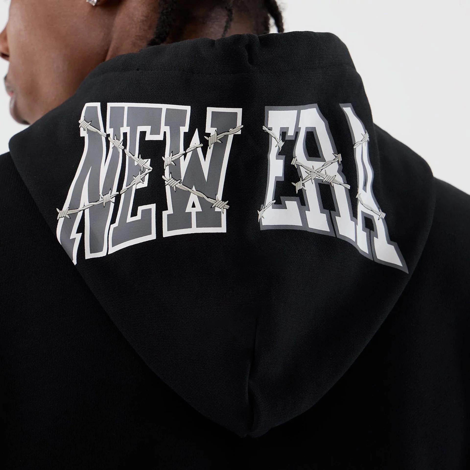 New Era Street Graphic Black Pullover Hoodie - Image 5
