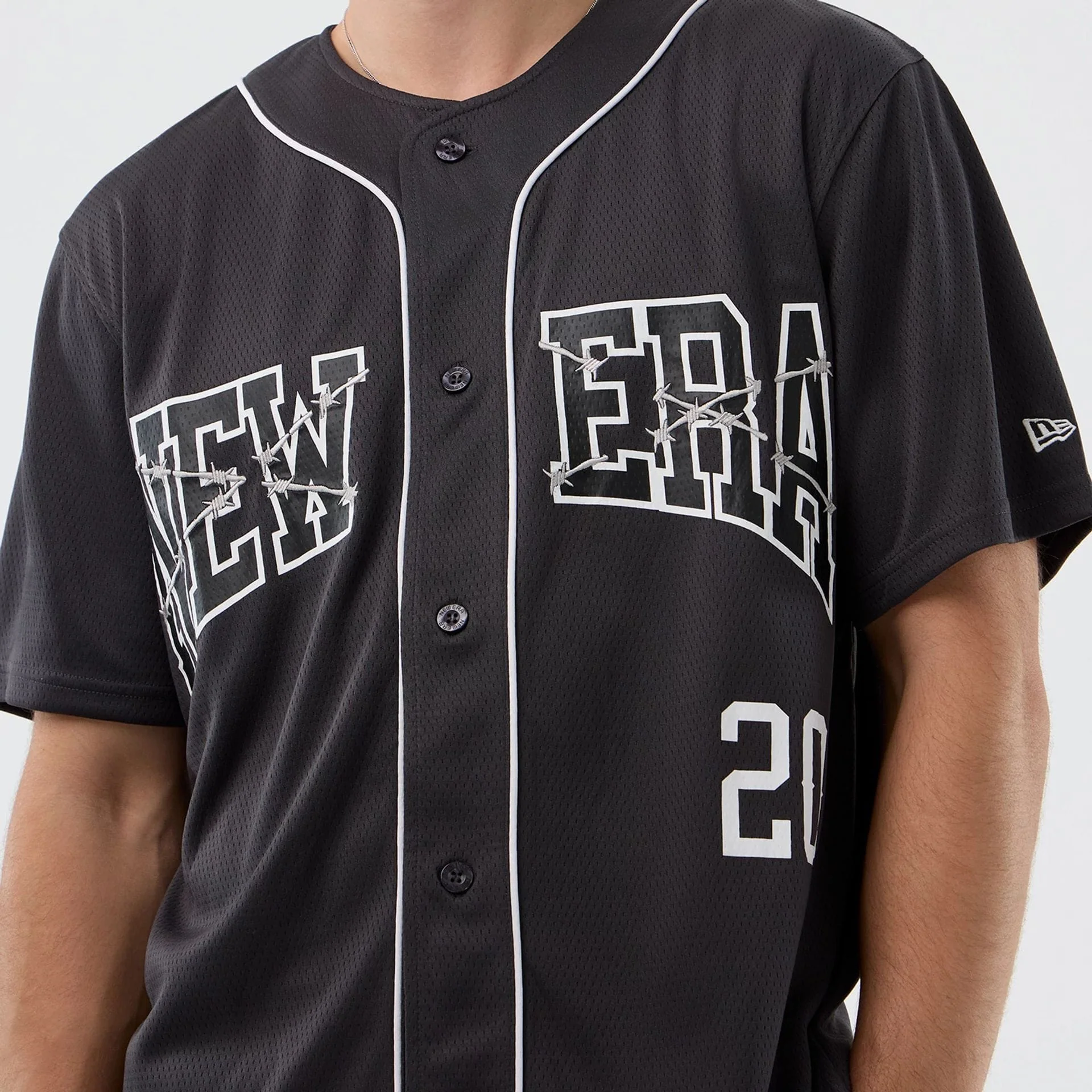 New Era Street Graphic Dark Grey Jersey - Image 3