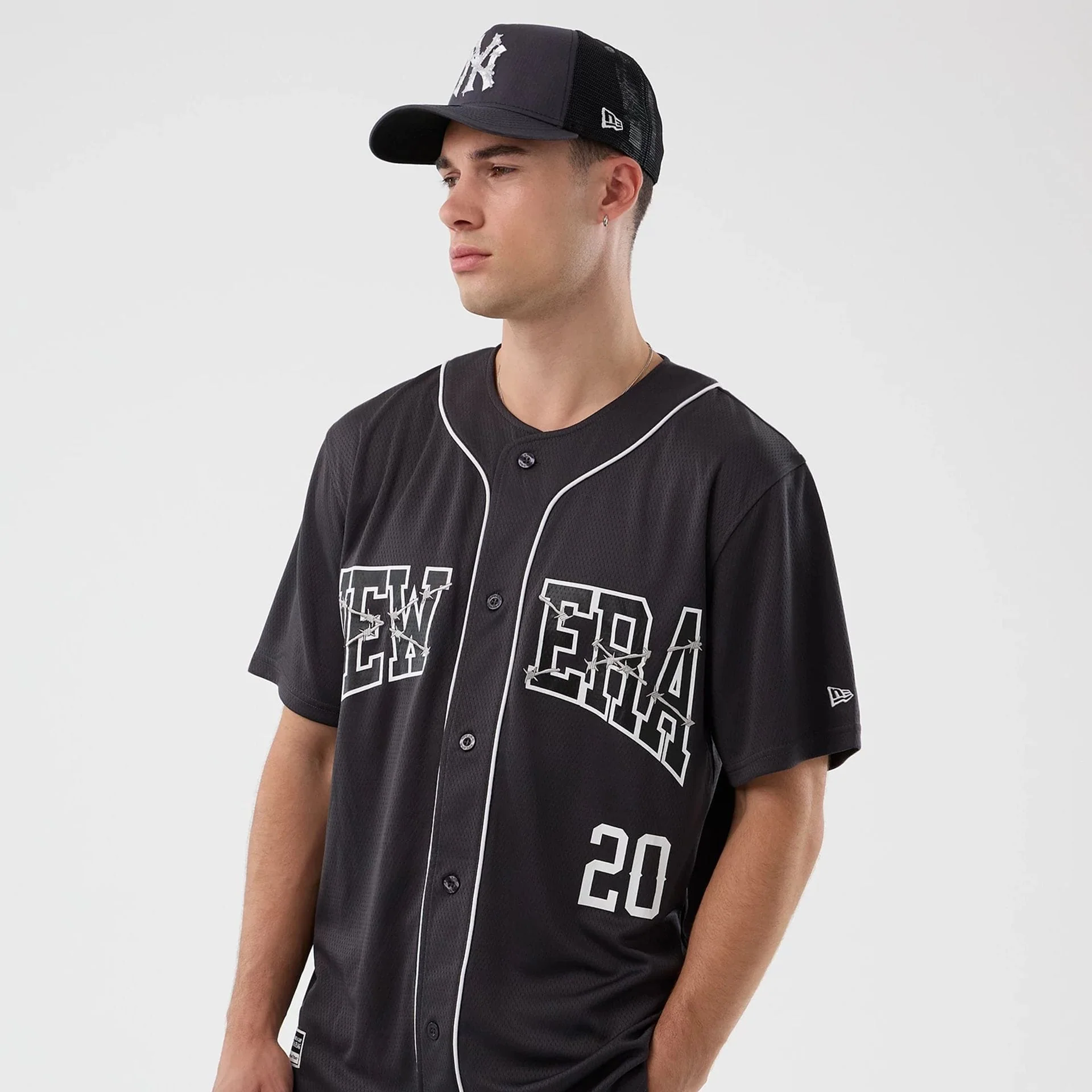 New Era Street Graphic Dark Grey Jersey - Image 7