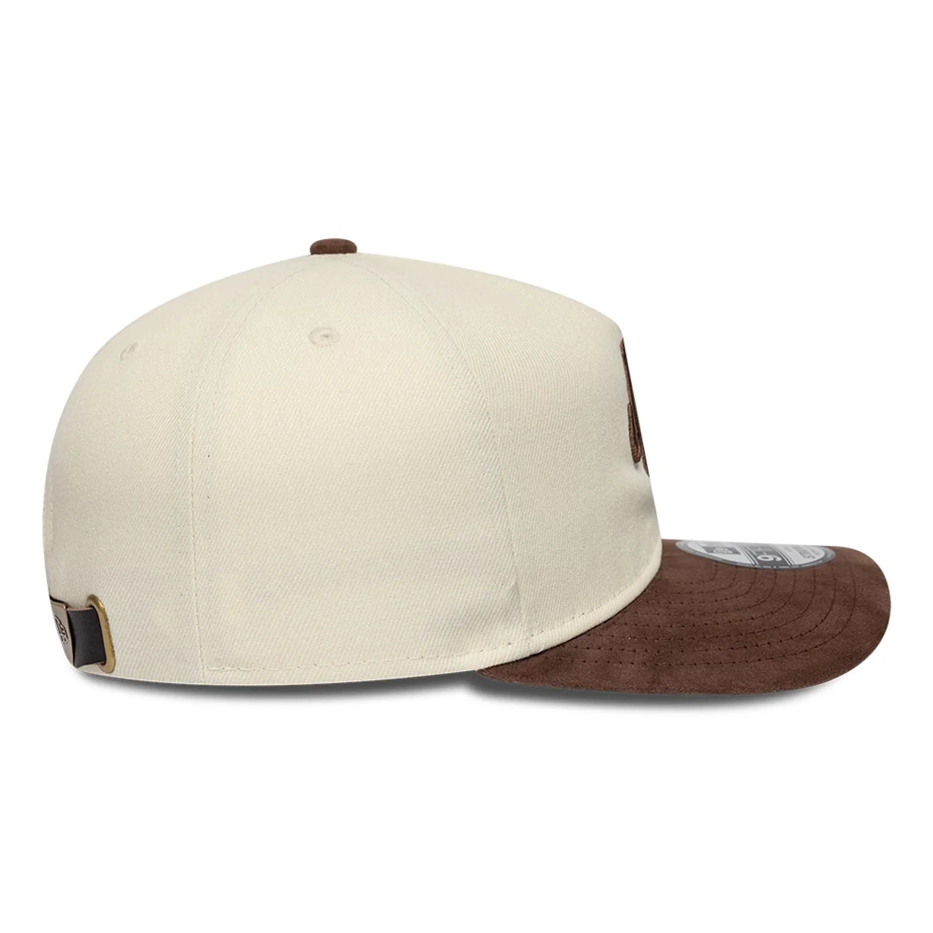 New Era Suede Visor Cream 9FIFTY A-Frame Adjustable Cap - Image 6