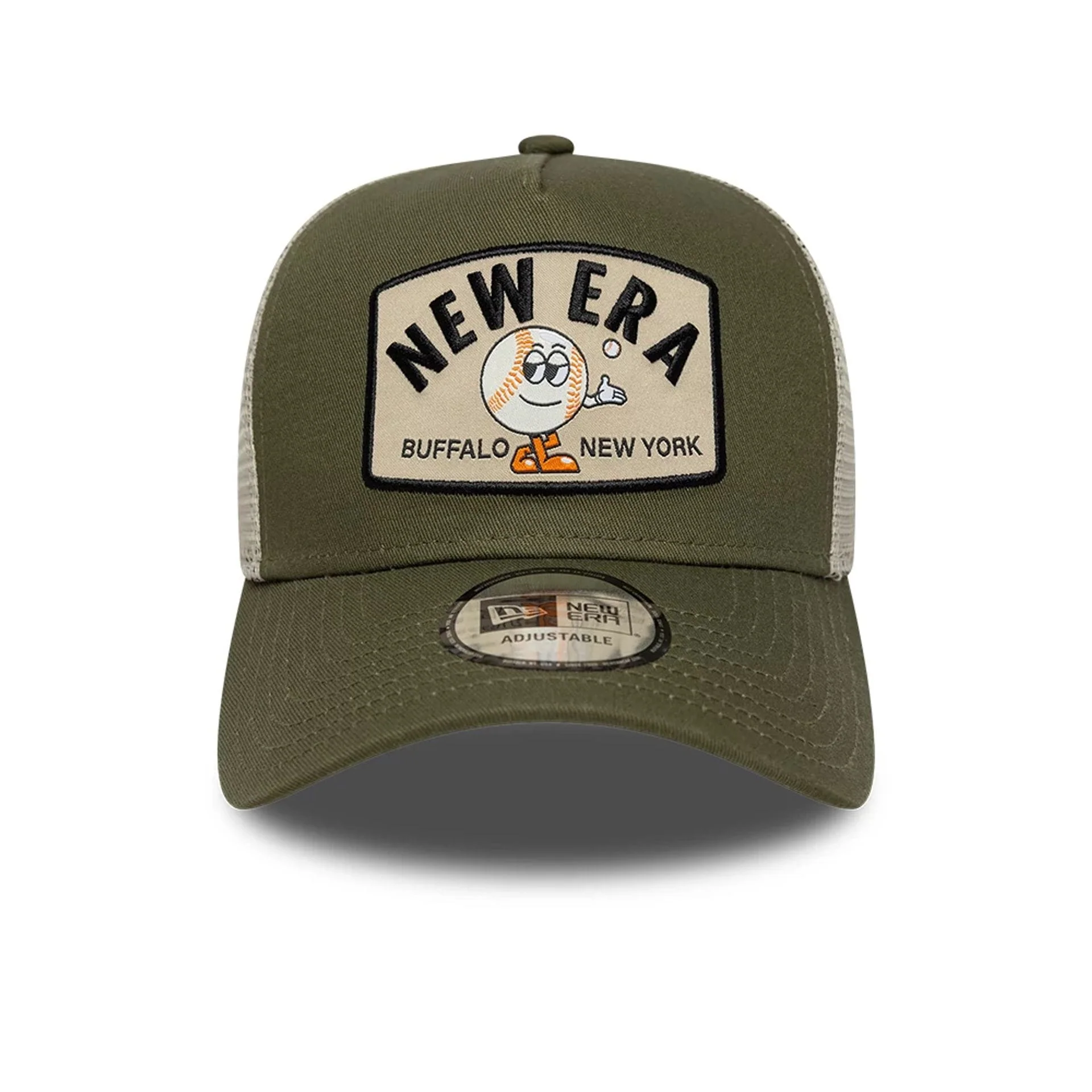 New Era Summer Patch Green 9FORTY A-Frame Trucker Adjustable Cap - Image 2