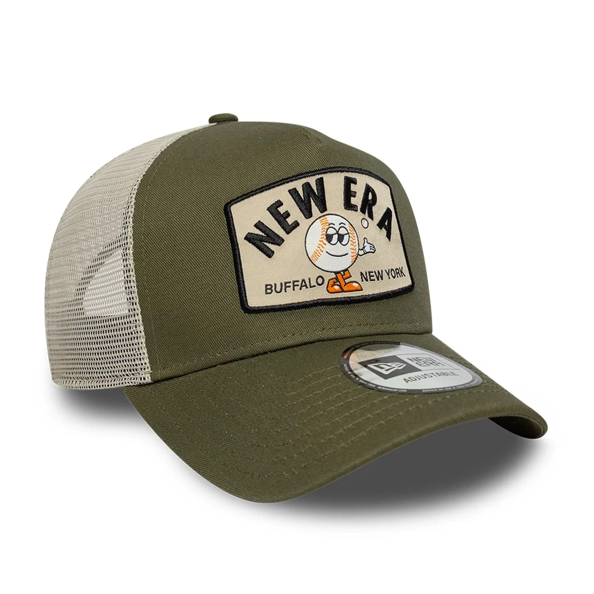 New Era Summer Patch Green 9FORTY A-Frame Trucker Adjustable Cap - Image 3