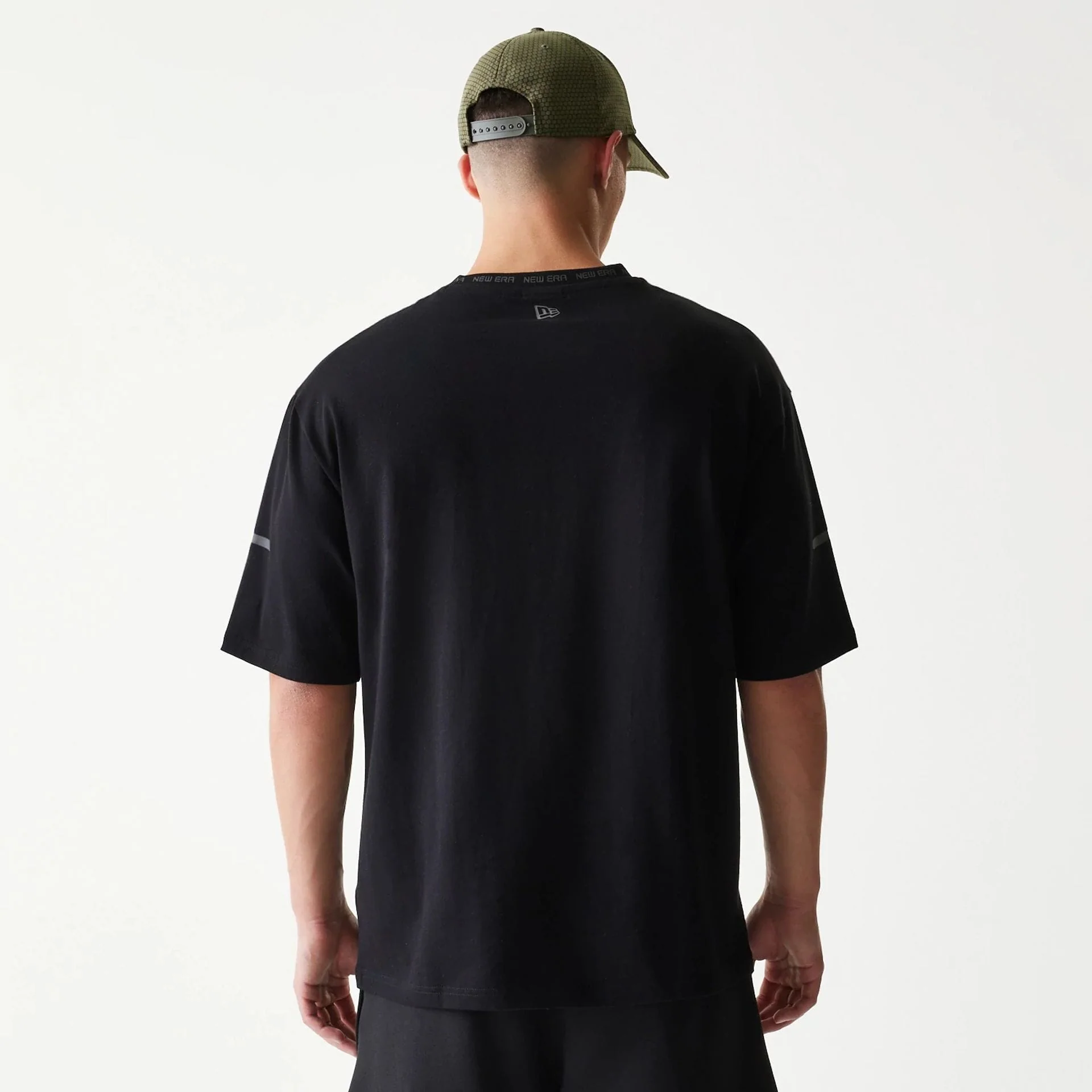 New Era Tech Black Oversized T-Shirt - Image 2