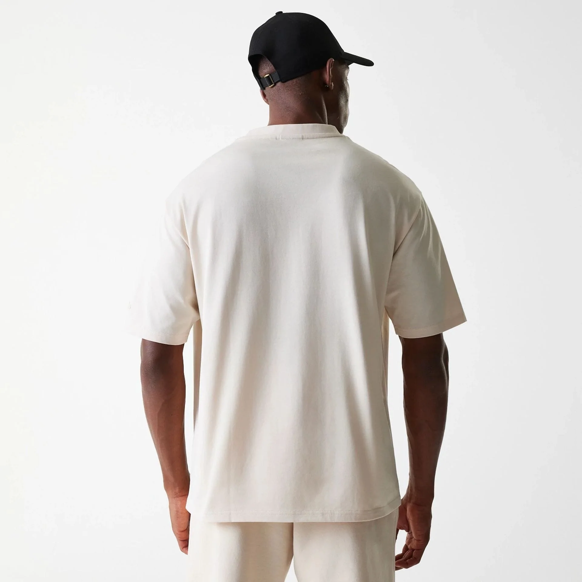 New Era Tech Light Beige Oversized T-Shirt - Image 2