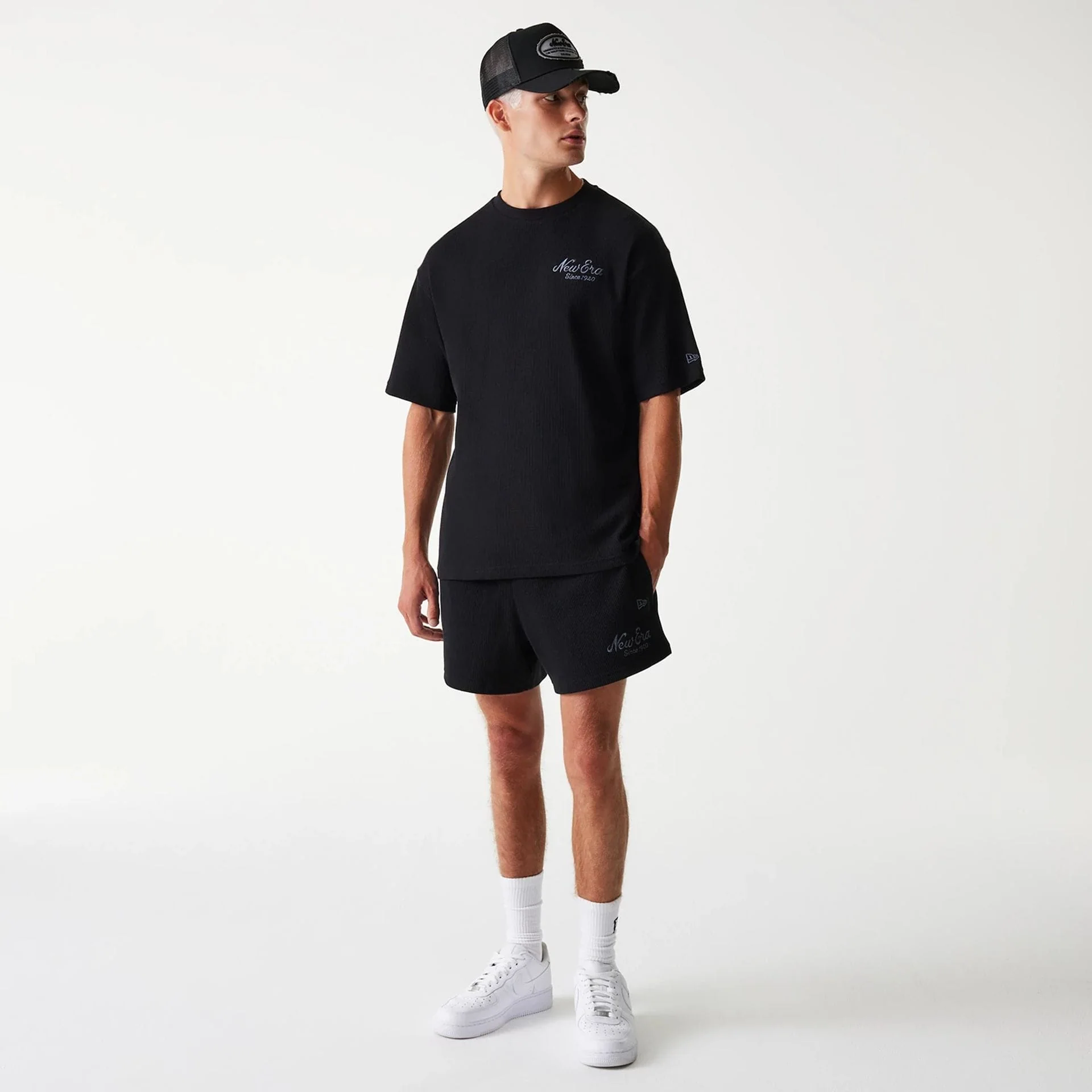 New Era Waffle Black Shorts - Image 7