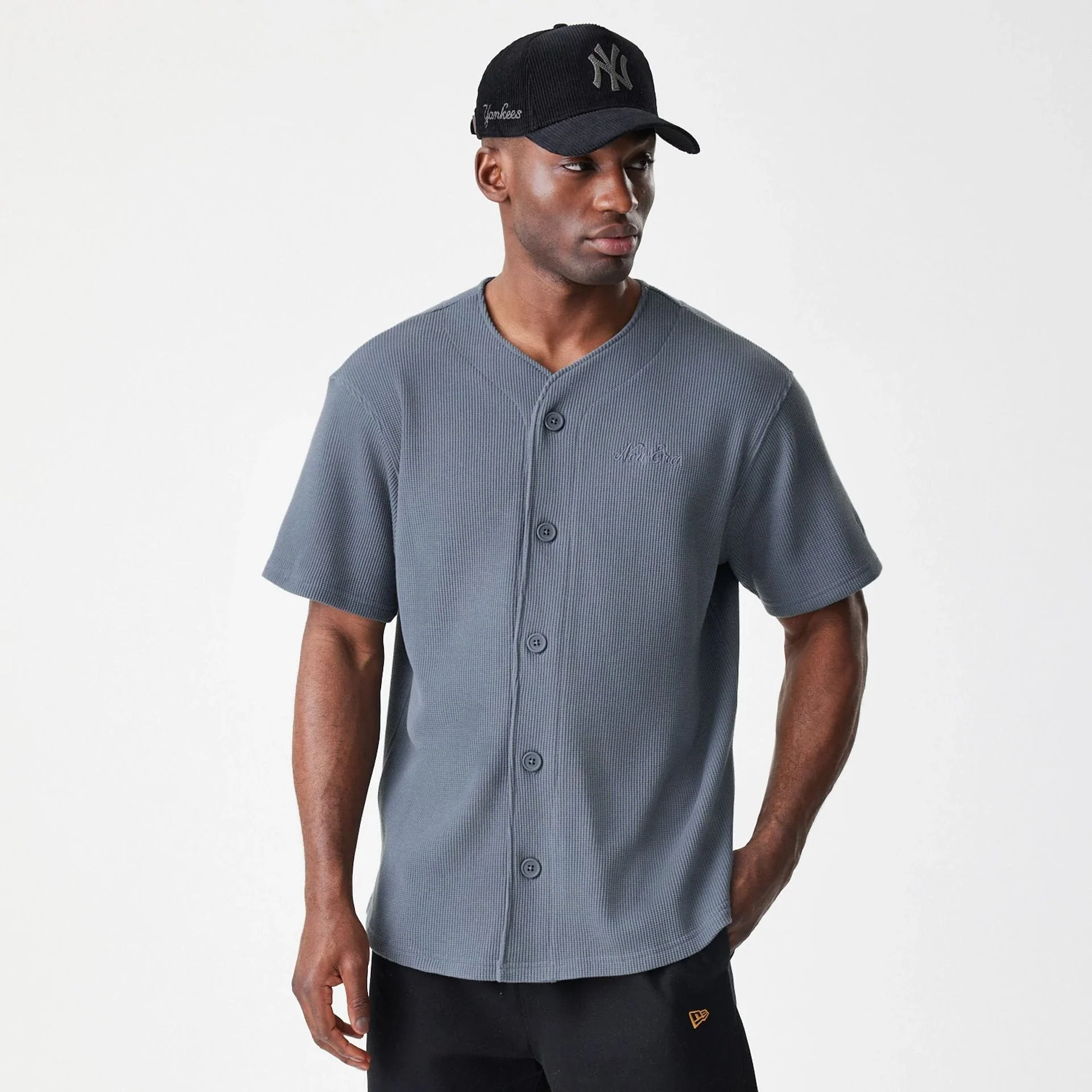 New Era Waffle Dark Grey Jersey - Image 3