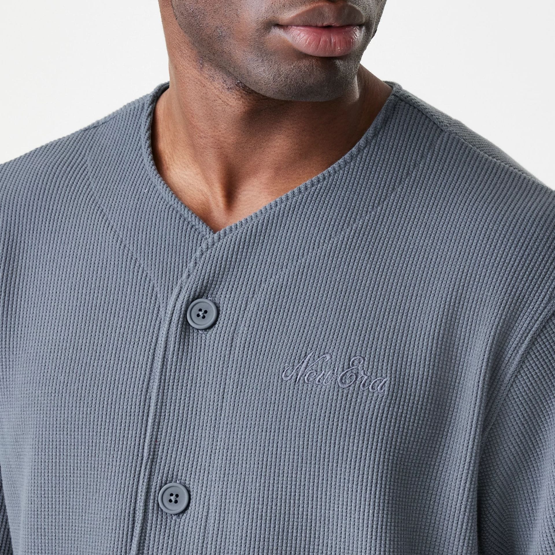 New Era Waffle Dark Grey Jersey - Image 6