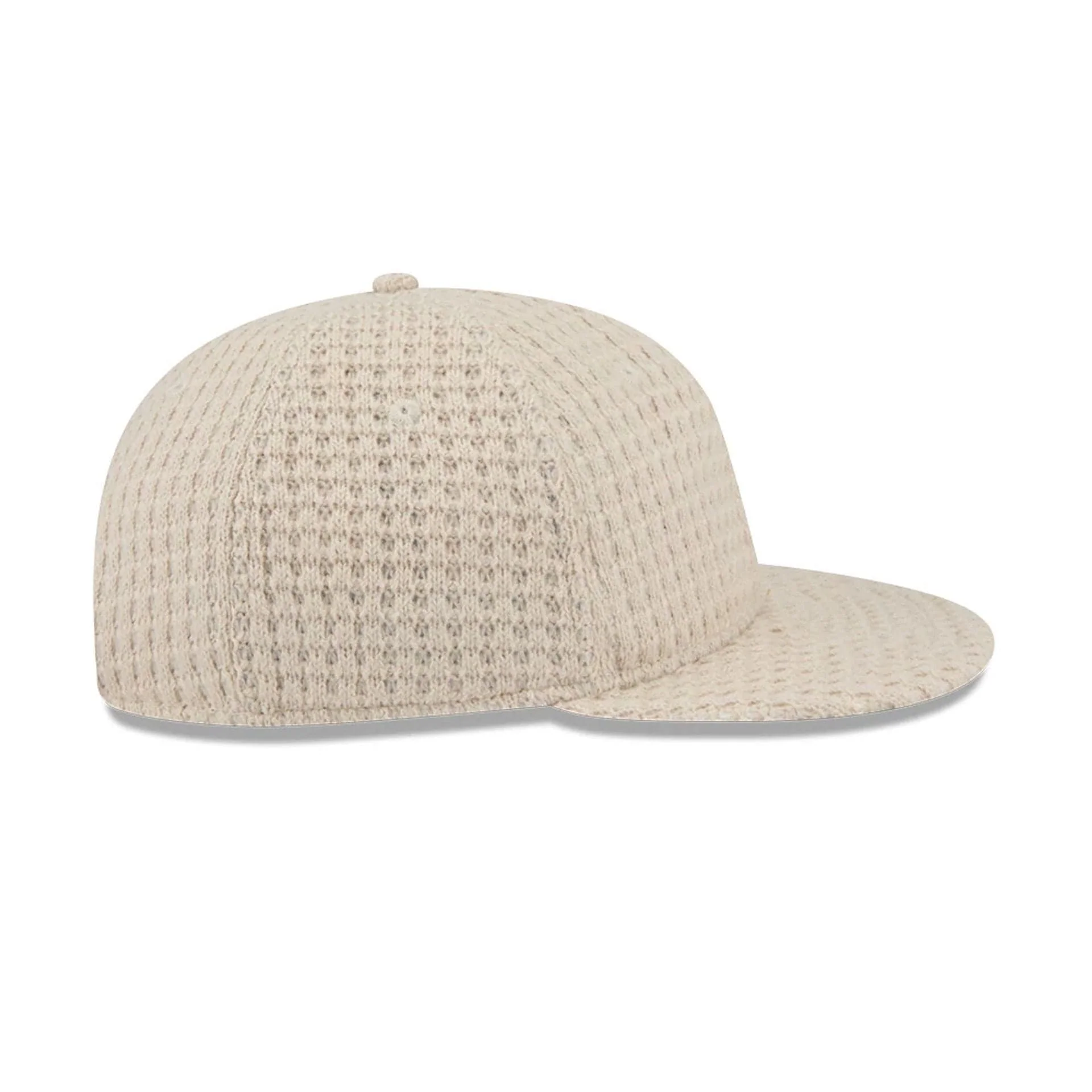 New Era Waffle Knit Light Beige Retro Crown 9FIFTY Adjustable Cap - Image 7