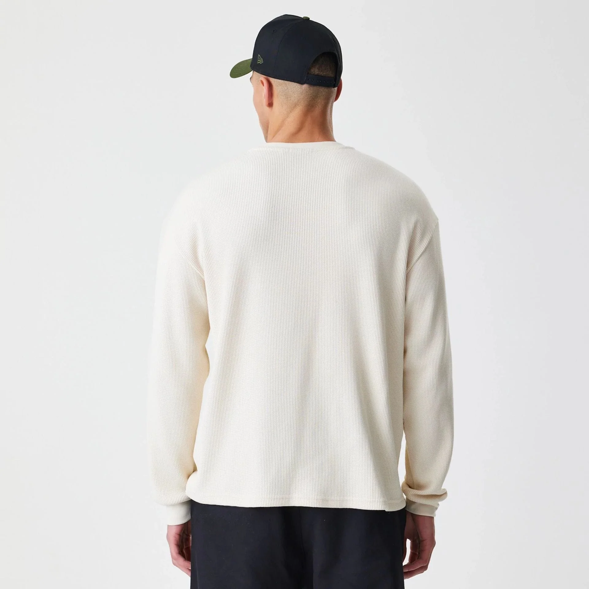 New Era Waffle Light Beige Long Sleeve T-Shirt - Image 2