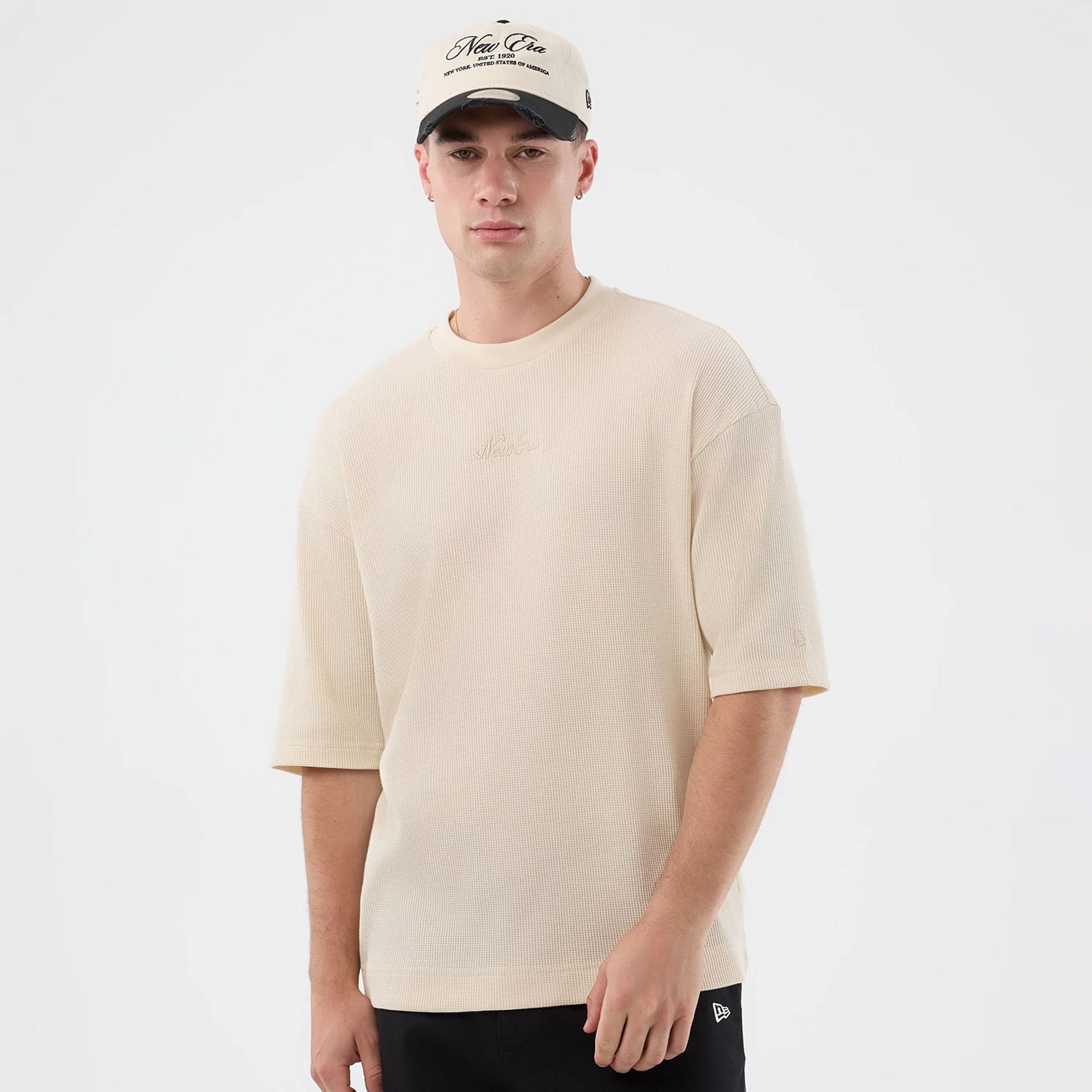 New Era Waffle Light Beige T-Shirt - Image 3