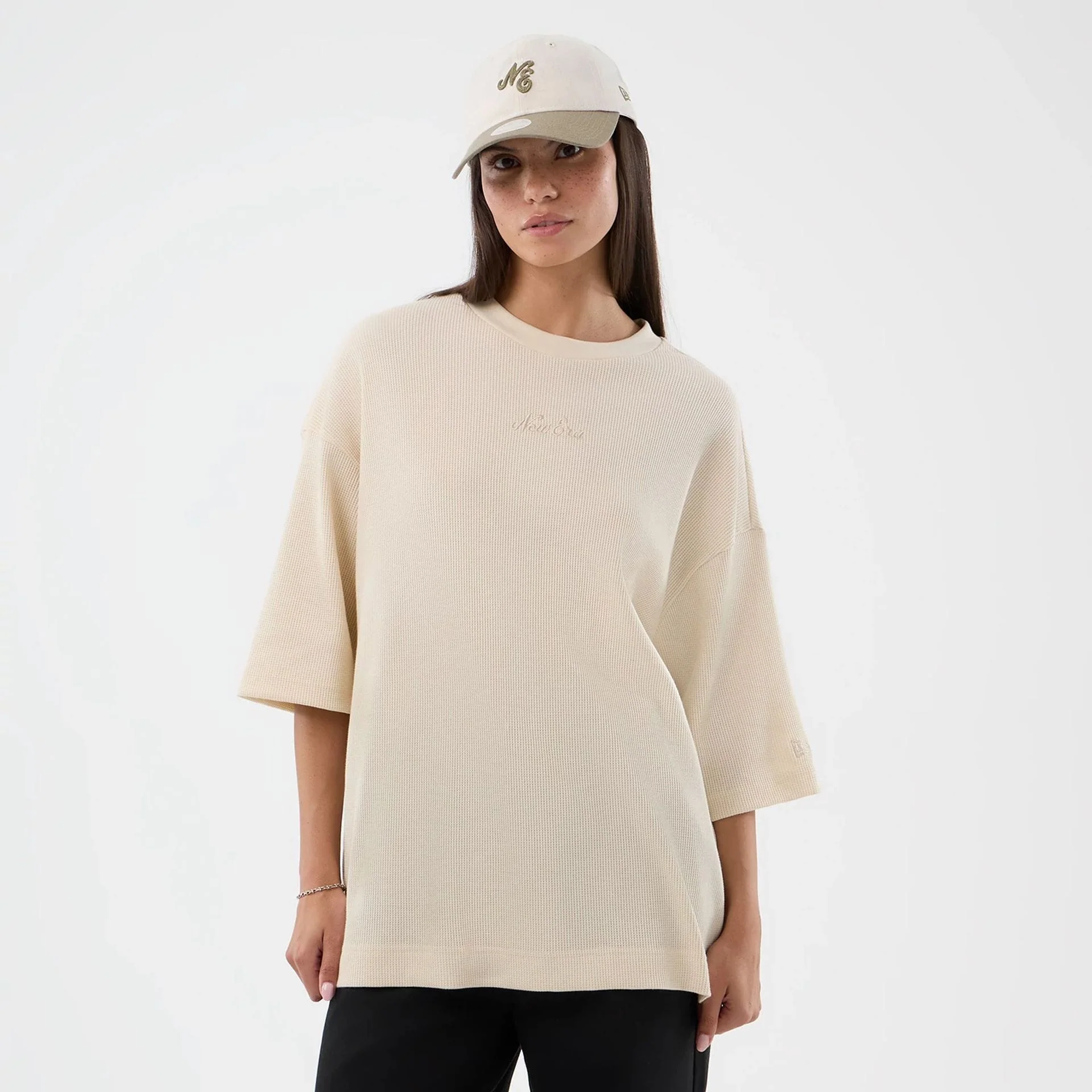 New Era Waffle Light Beige T-Shirt - Image 4