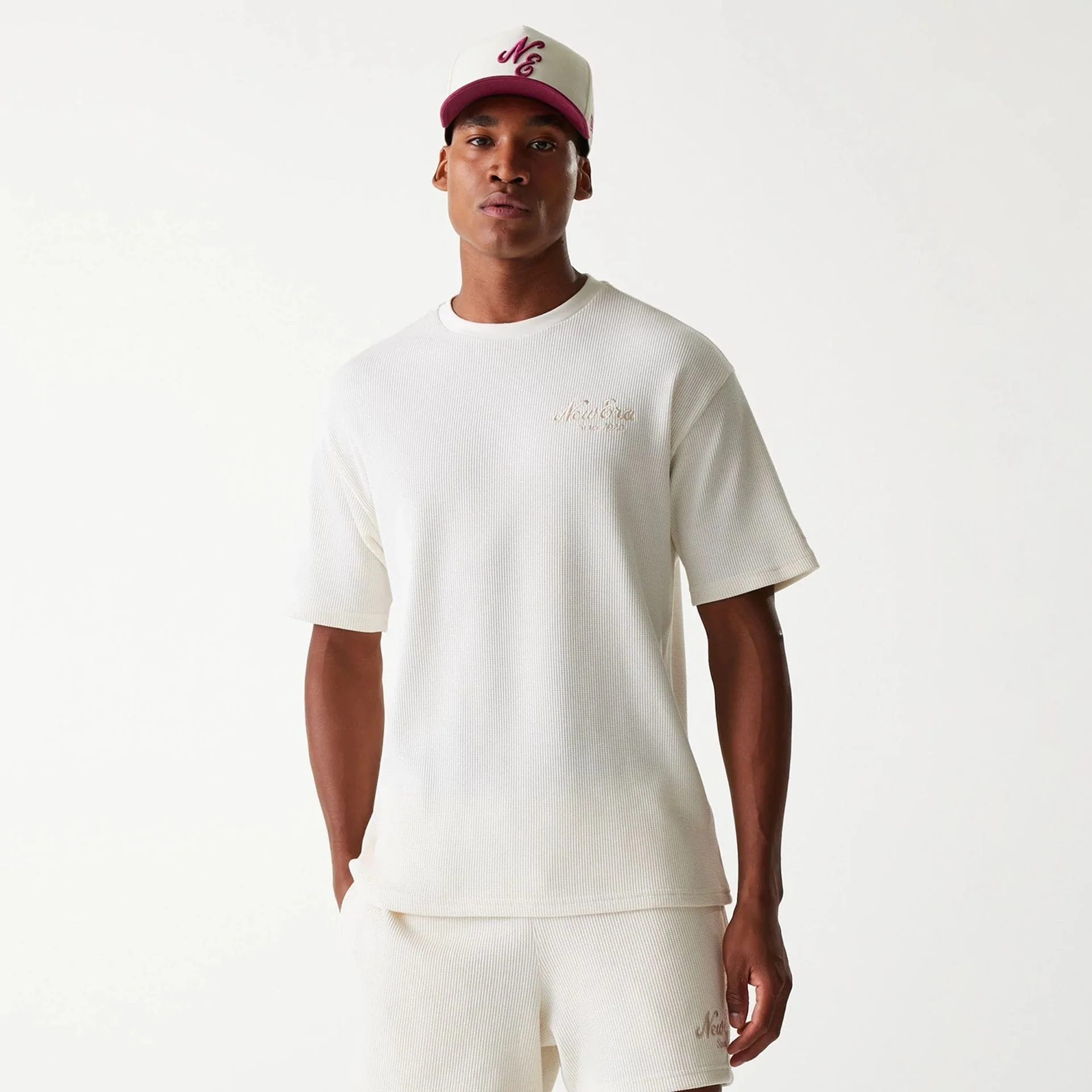 New Era Waffle Open White Oversized T-Shirt - Image 3