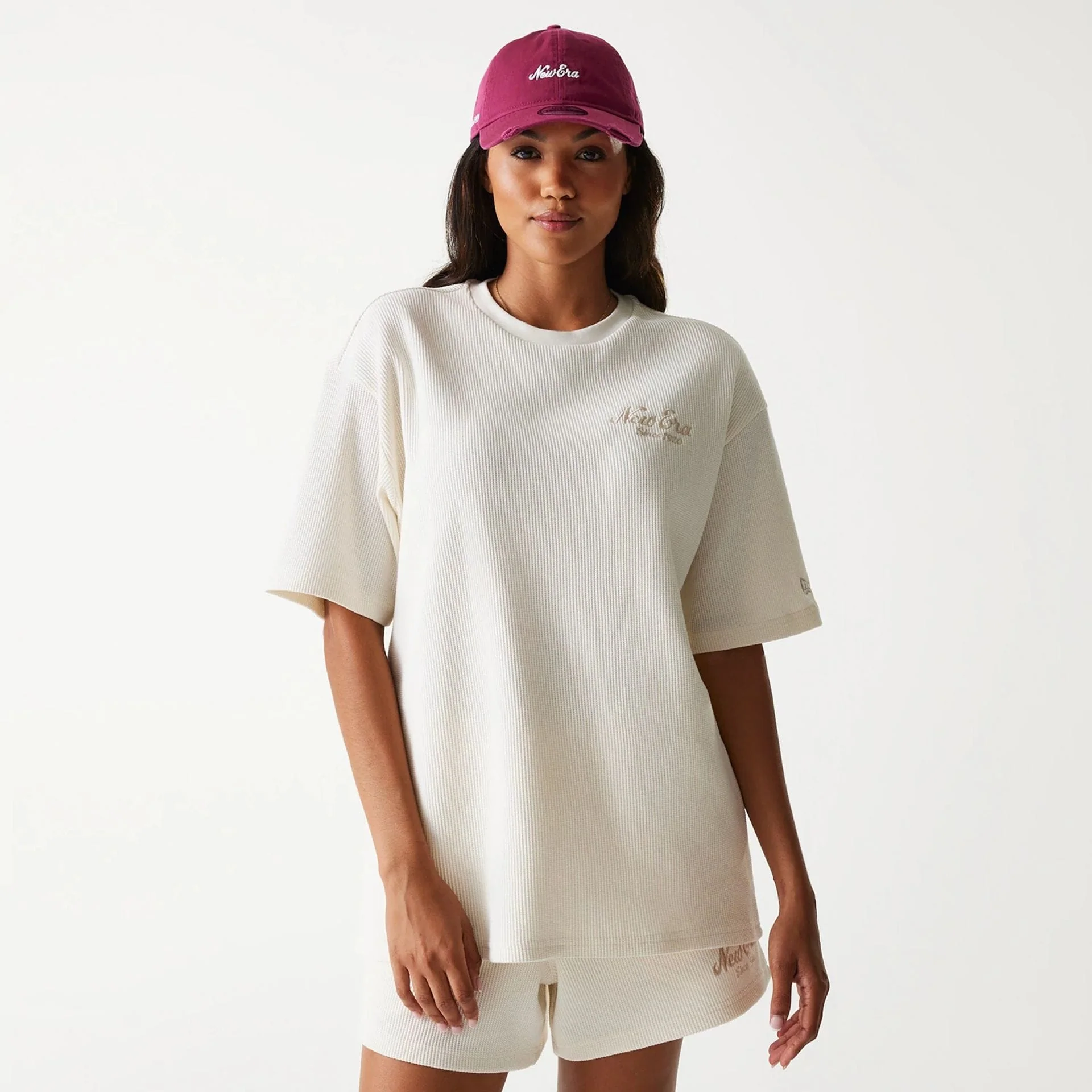 New Era Waffle Open White Oversized T-Shirt - Image 4