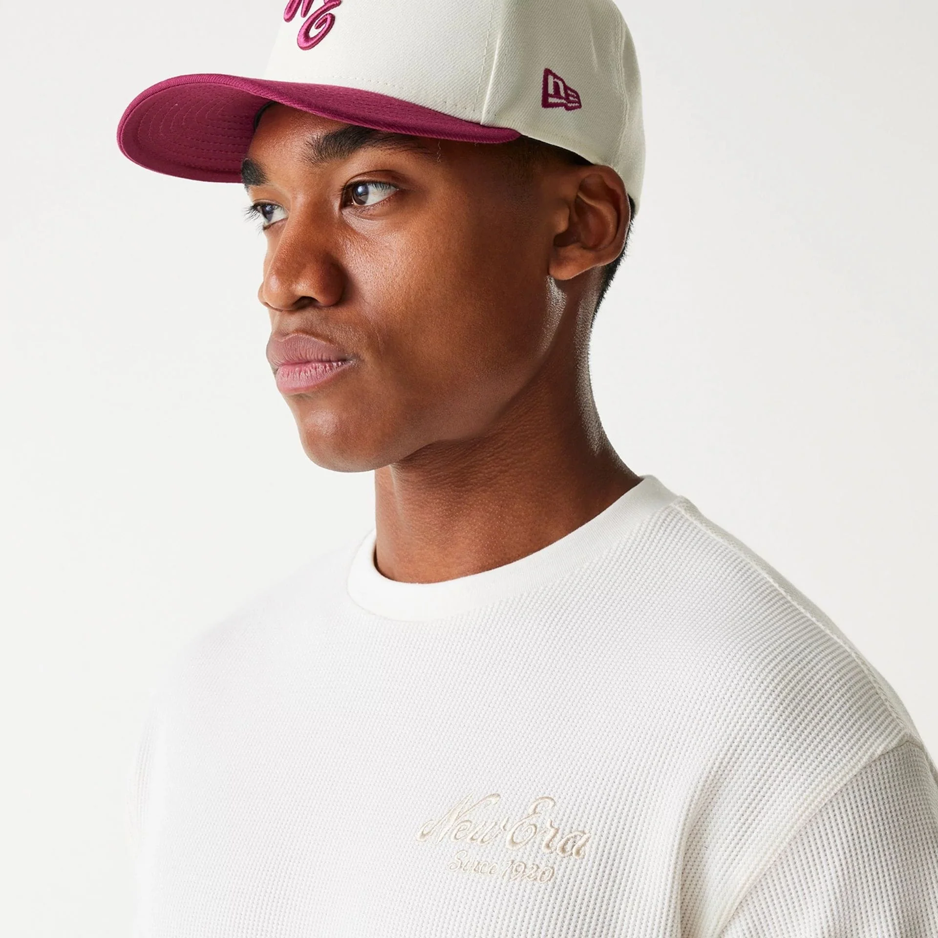 New Era Waffle Open White Oversized T-Shirt - Image 5