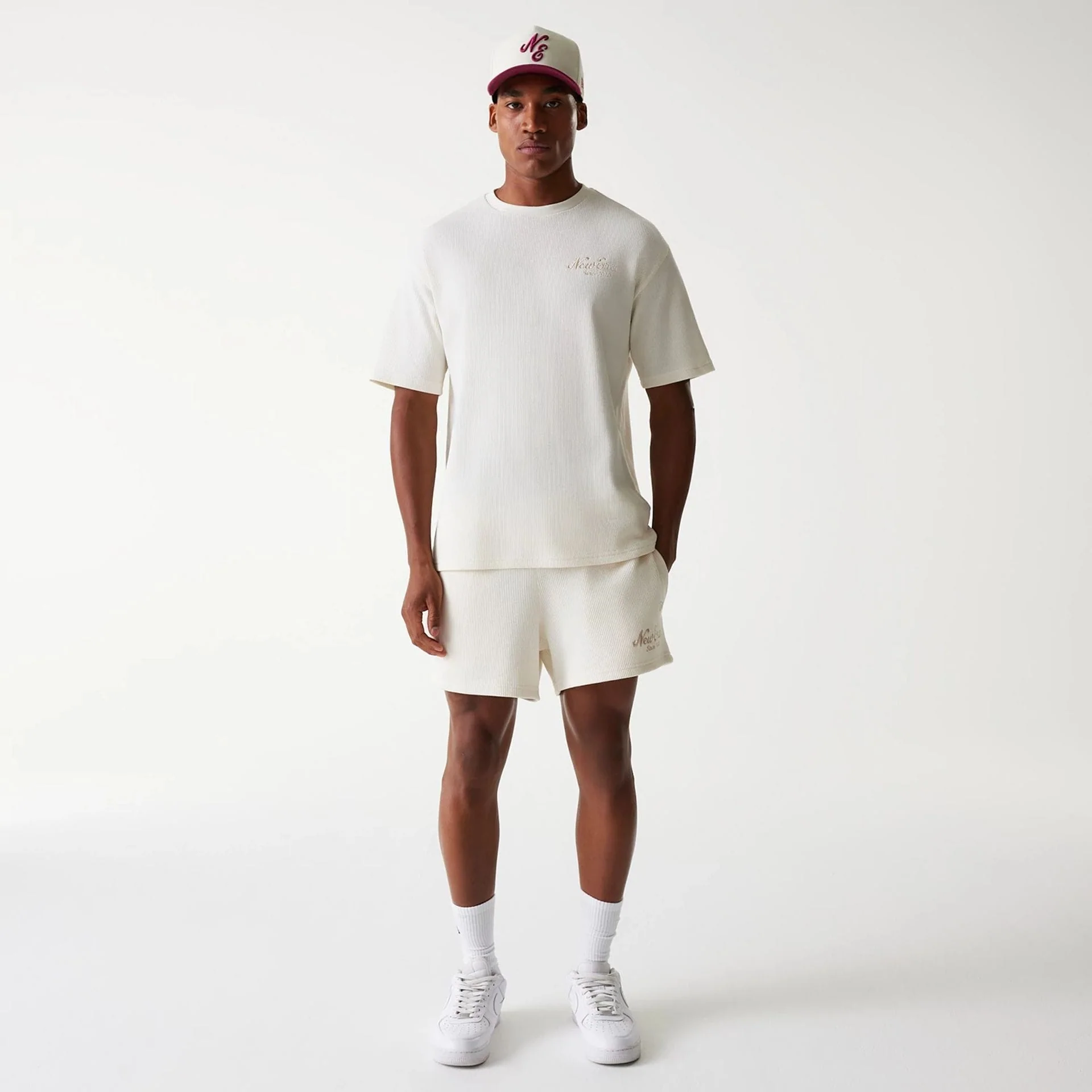 New Era Waffle Open White Oversized T-Shirt - Image 7