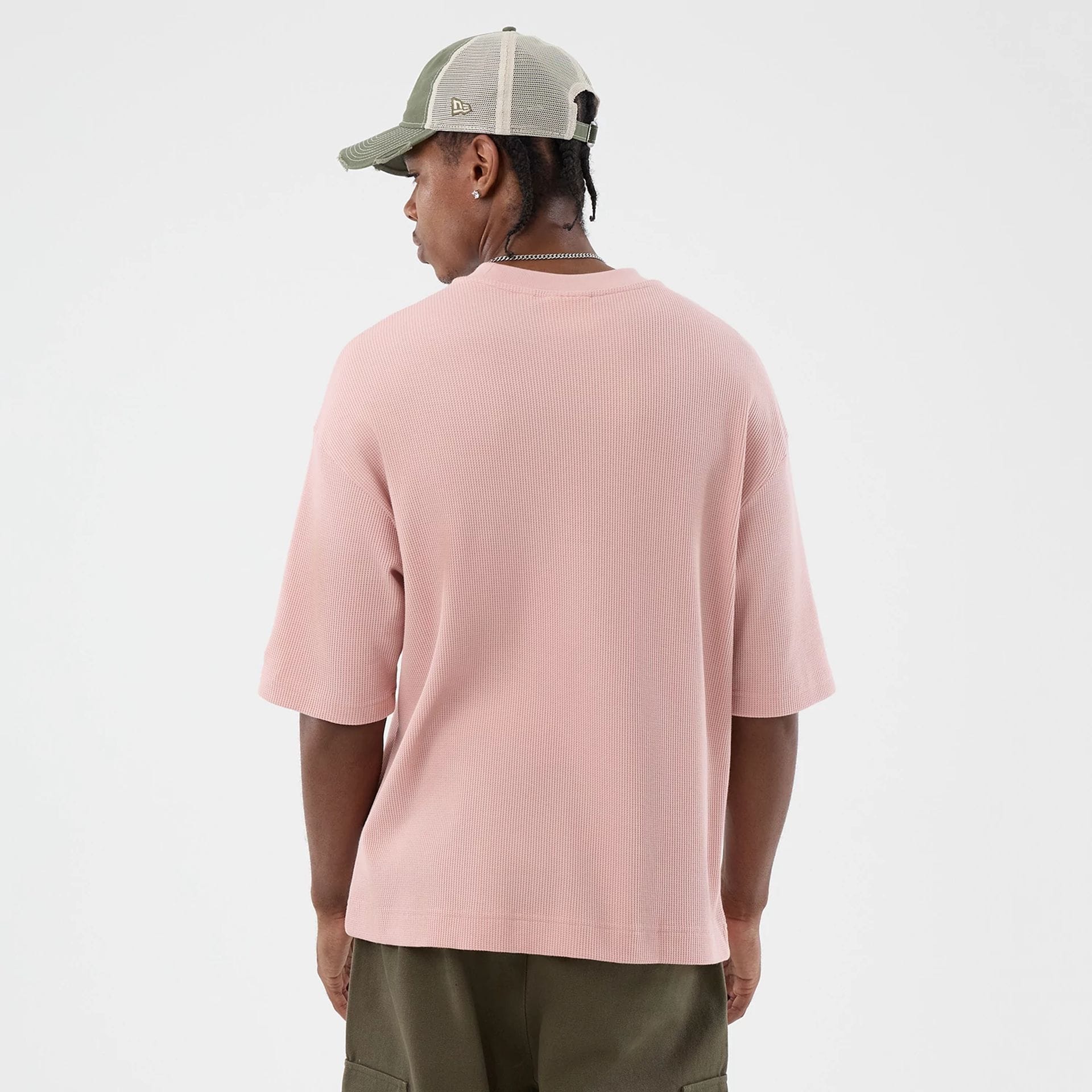 New Era Waffle Pastel Pink T-Shirt - Image 2