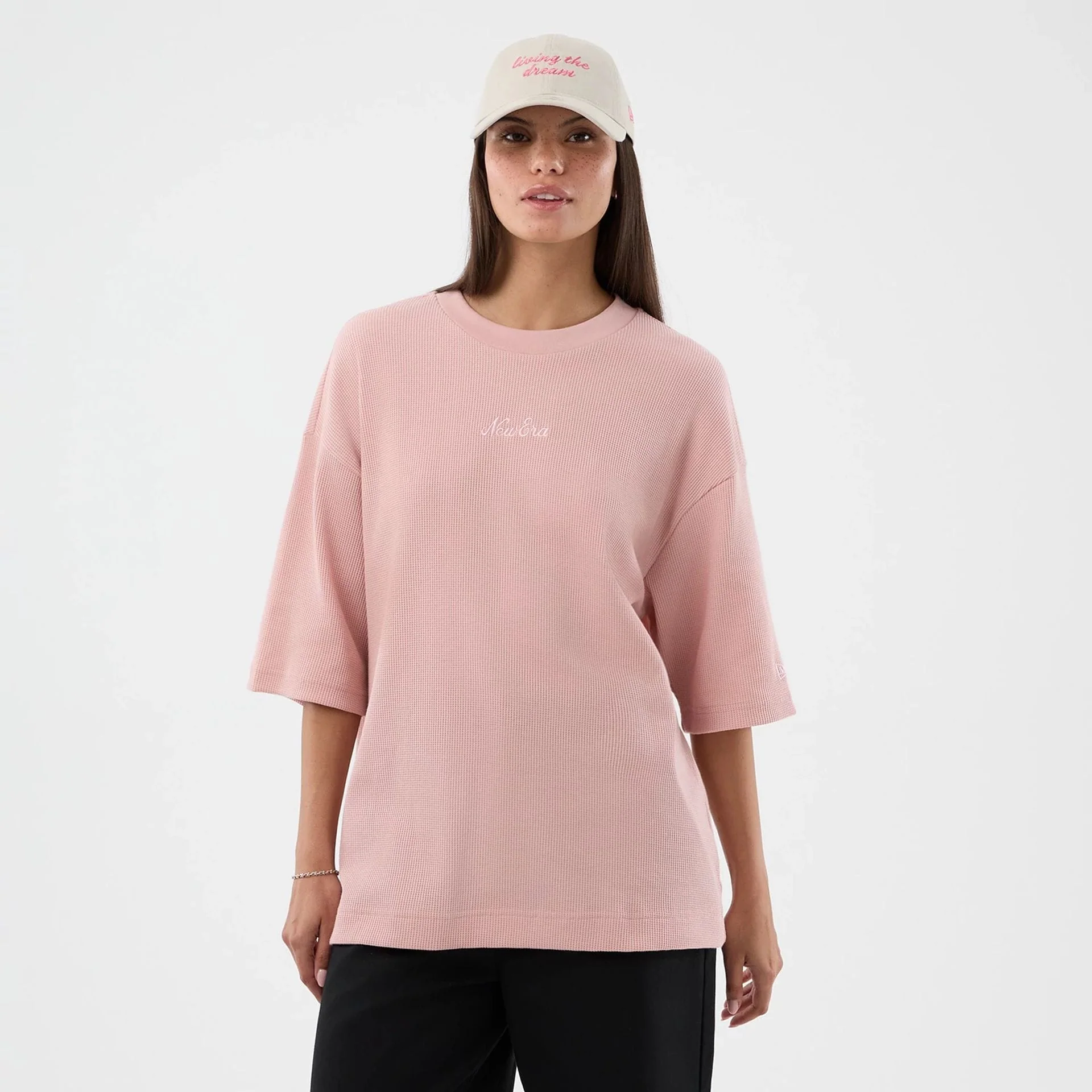 New Era Waffle Pastel Pink T-Shirt - Image 4