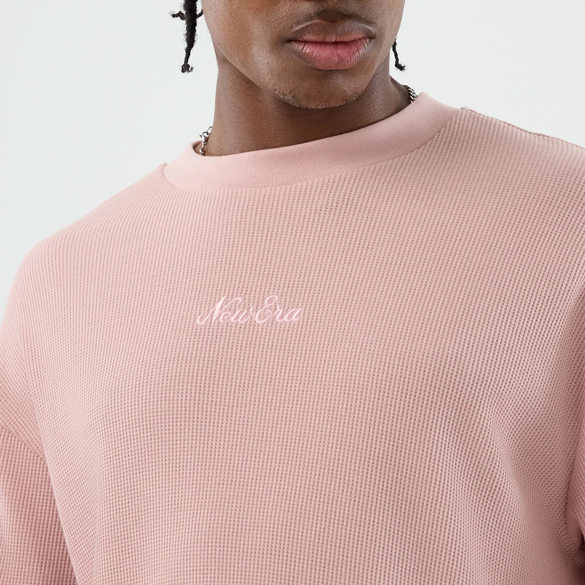 New Era Waffle Pastel Pink T-Shirt - Image 5