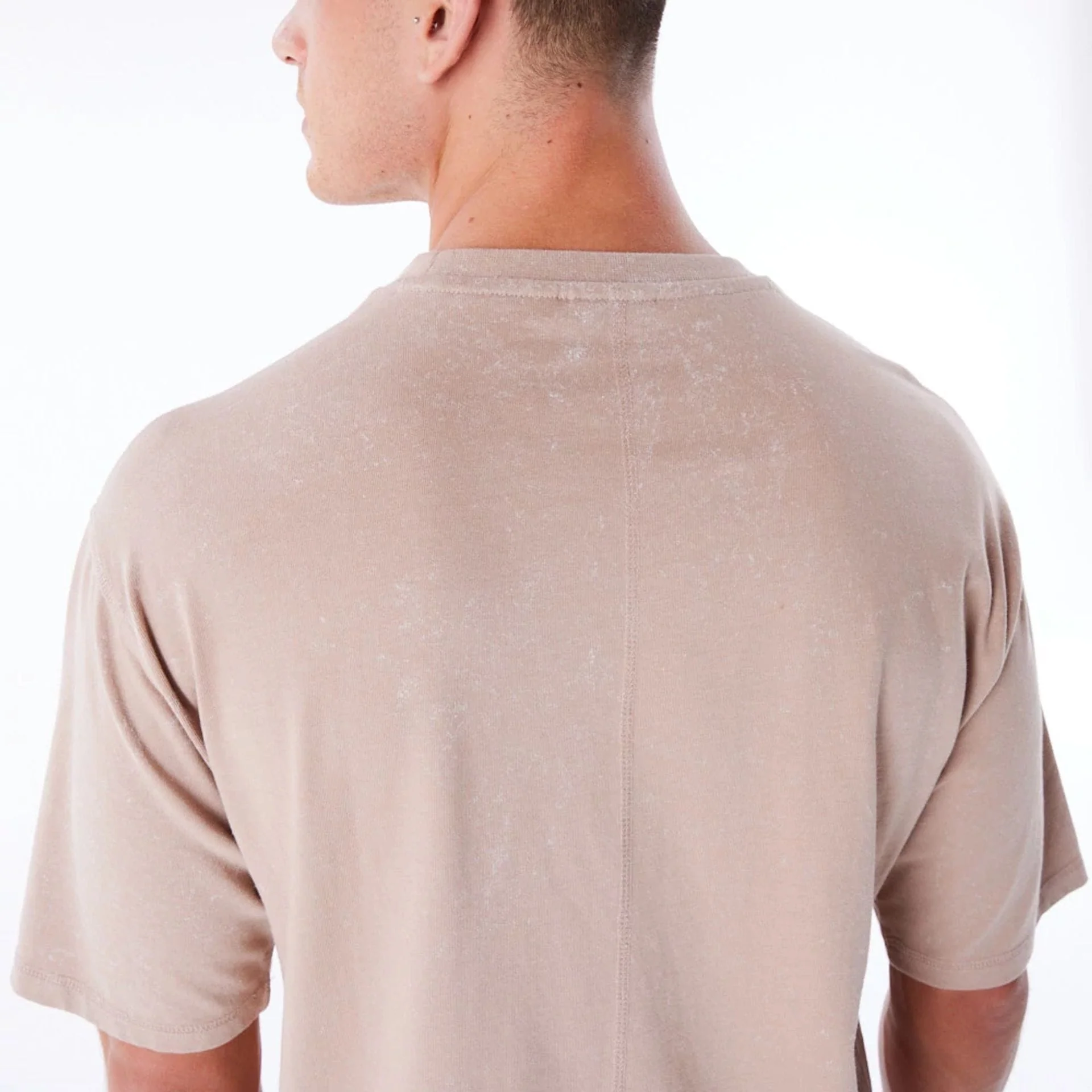 New Era Wash Beige Oversized T-Shirt - Image 3