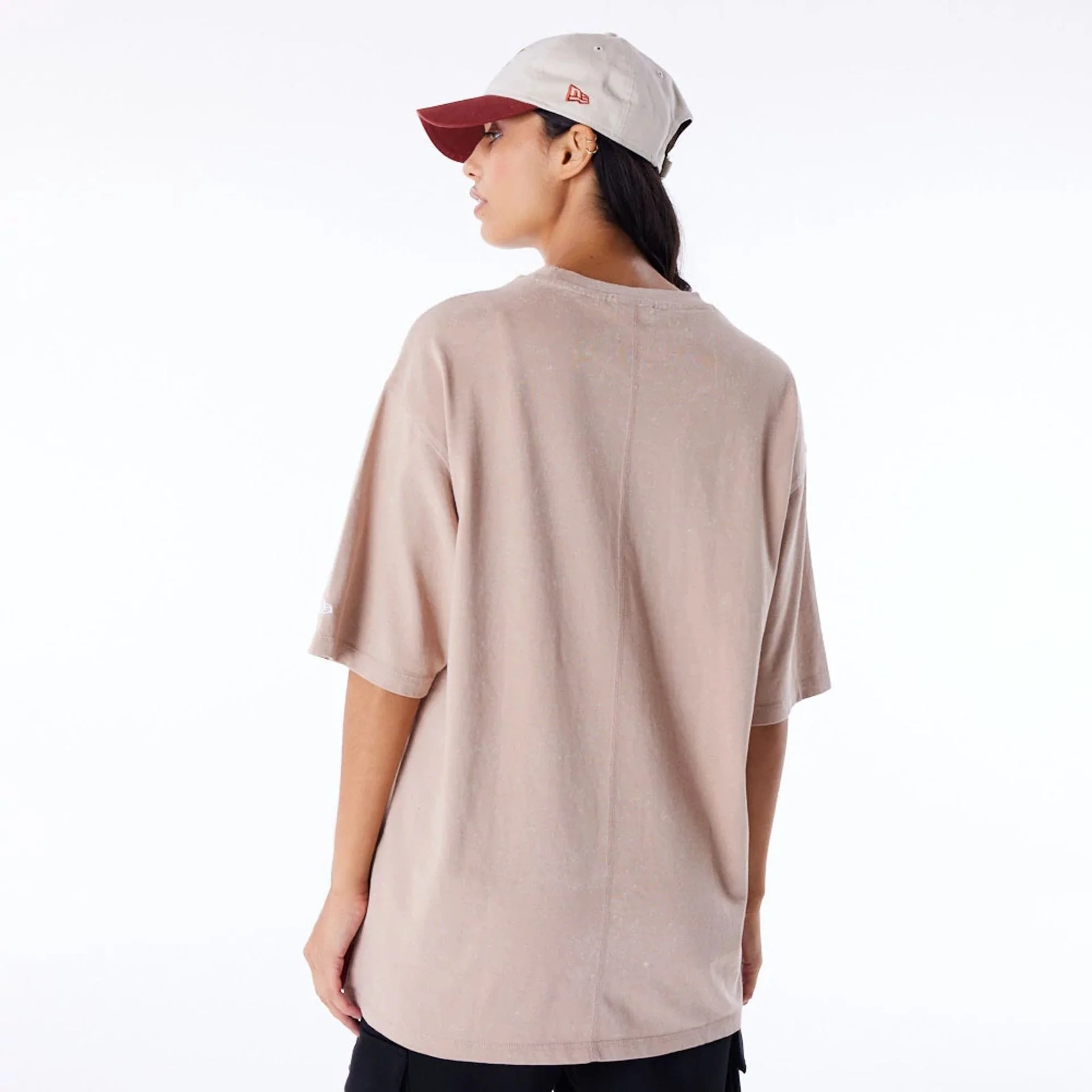 New Era Wash Beige Oversized T-Shirt - Image 4