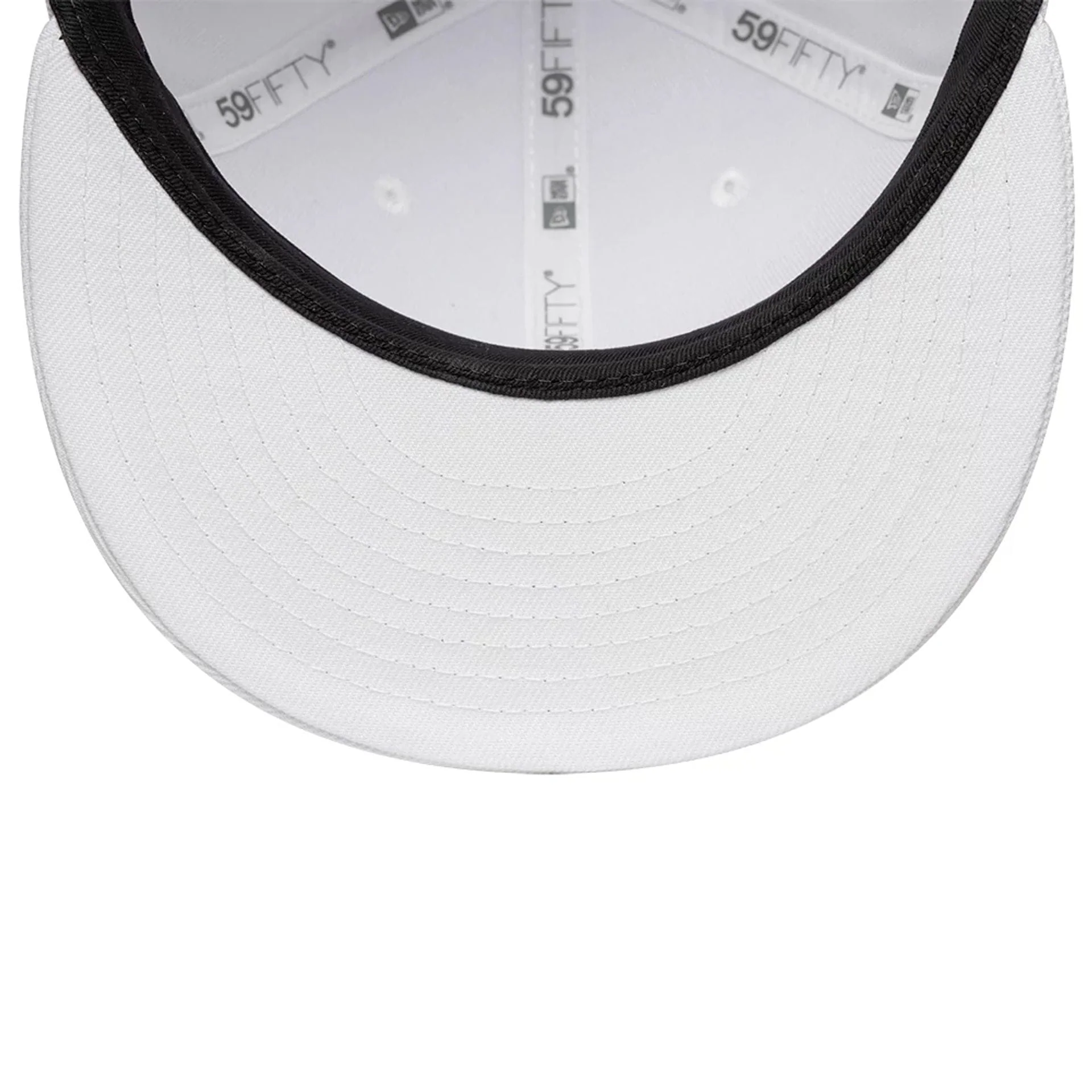 New Era White 59FIFTY Fitted Cap - Image 7