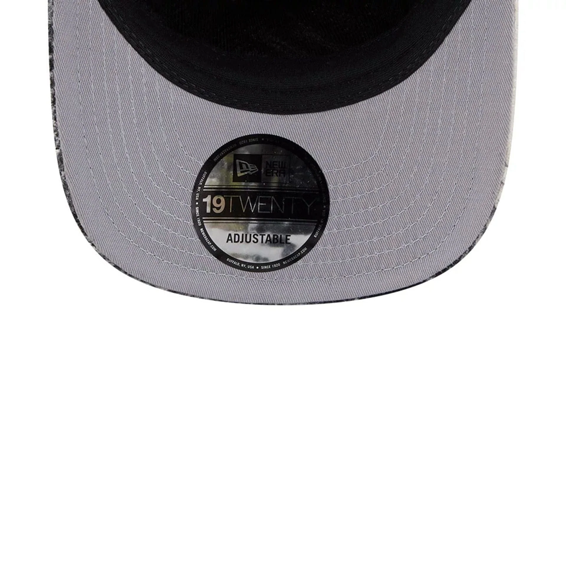 New Era White & Black Plaid 19TWENTY Adjustable Cap - Image 3