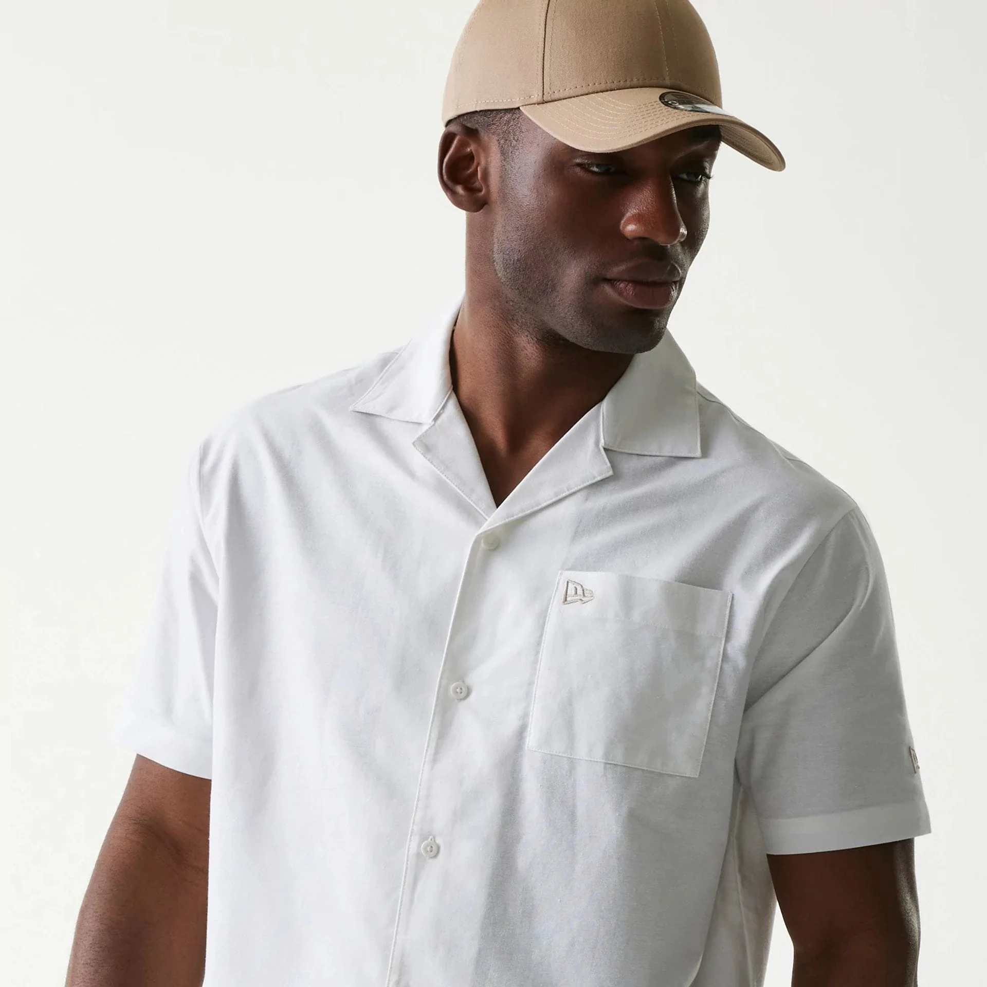 New Era White Revere Short Sleeve Shirt - Image 3