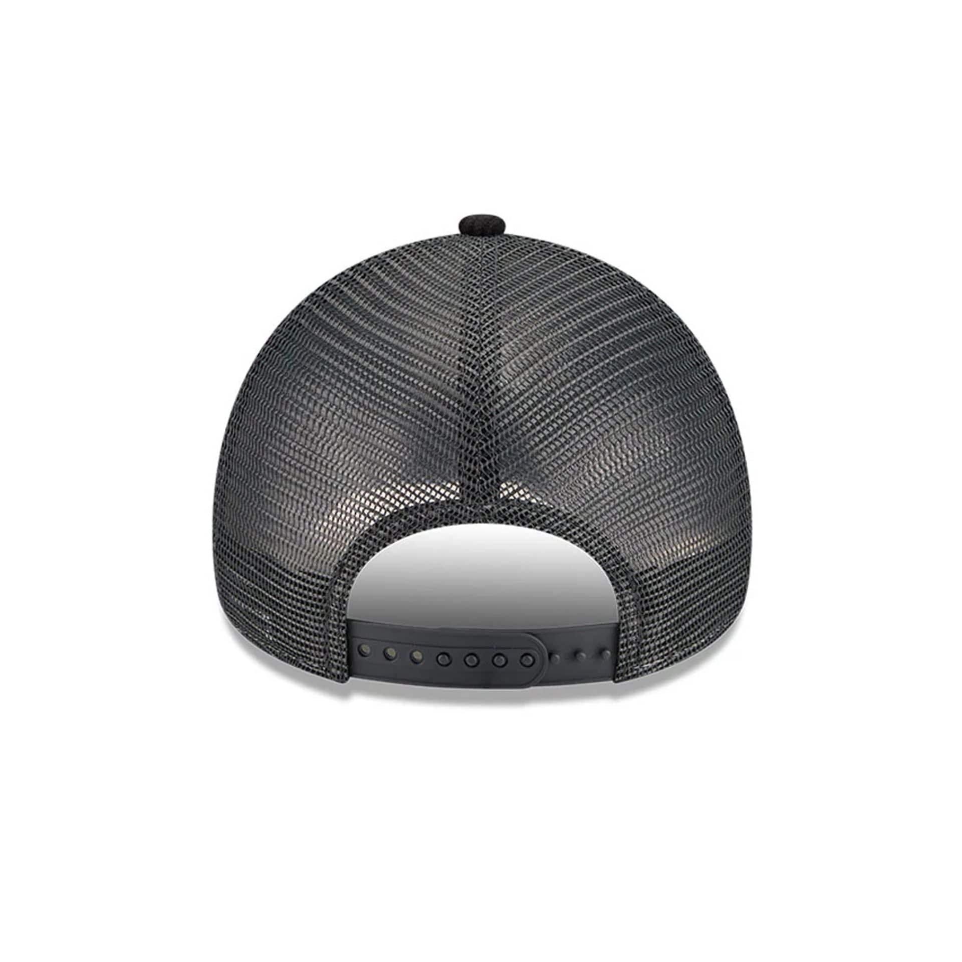 New Era Wide Cord Black 9FORTY A-Frame Trucker Adjustable Cap - Image 6