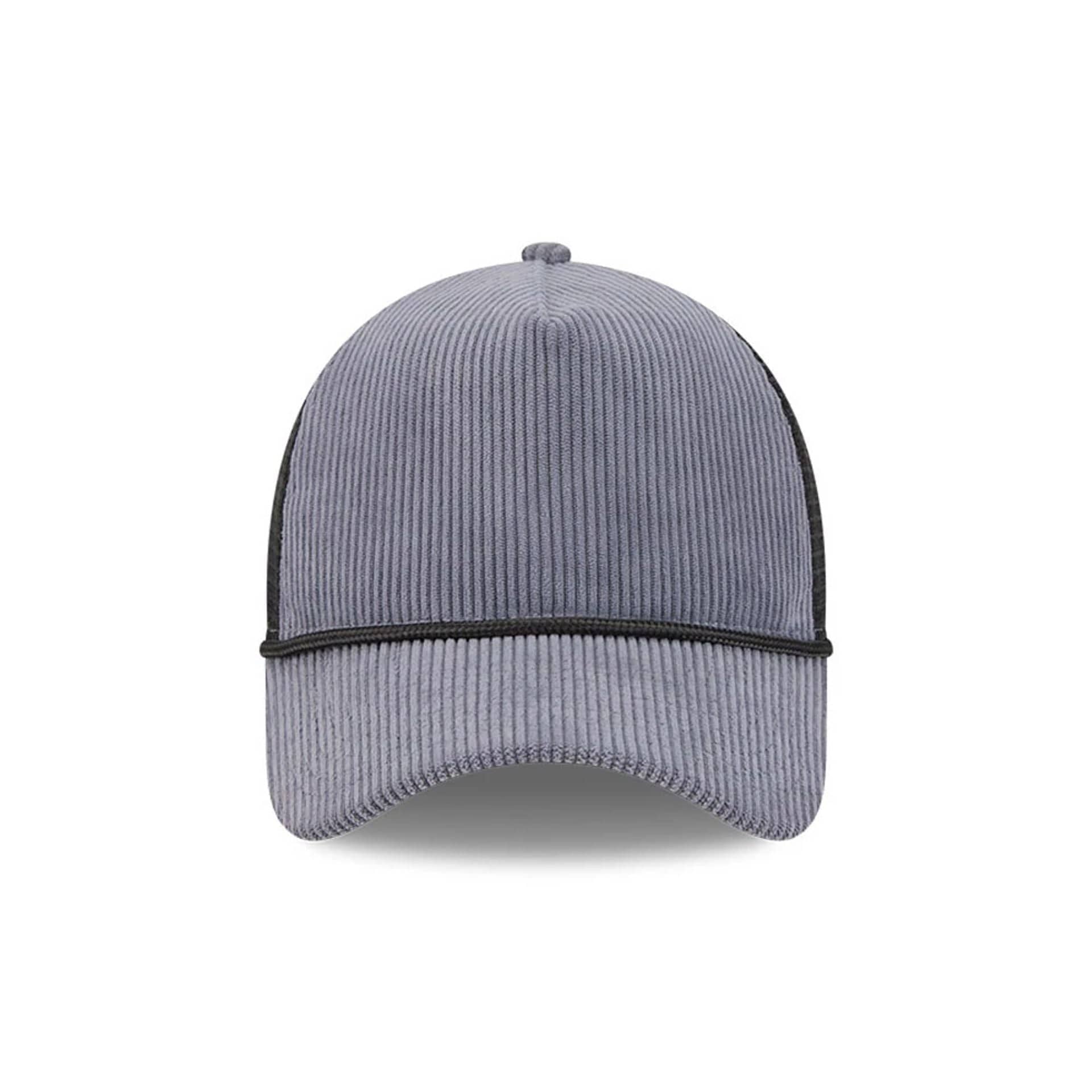 New Era Wide Cord Dark Blue 9FORTY A-Frame Trucker Adjustable Cap - Image 2