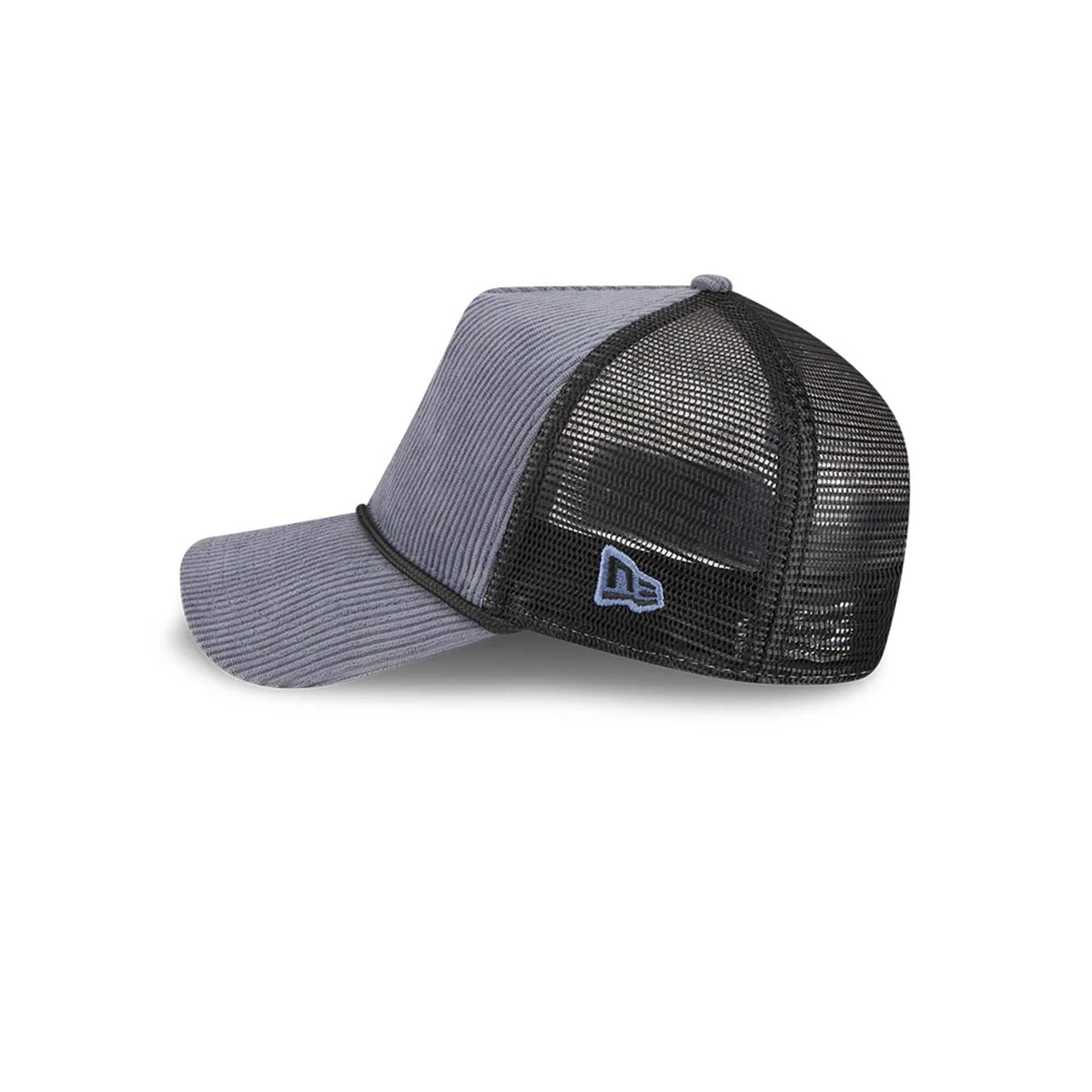 New Era Wide Cord Dark Blue 9FORTY A-Frame Trucker Adjustable Cap - Image 4