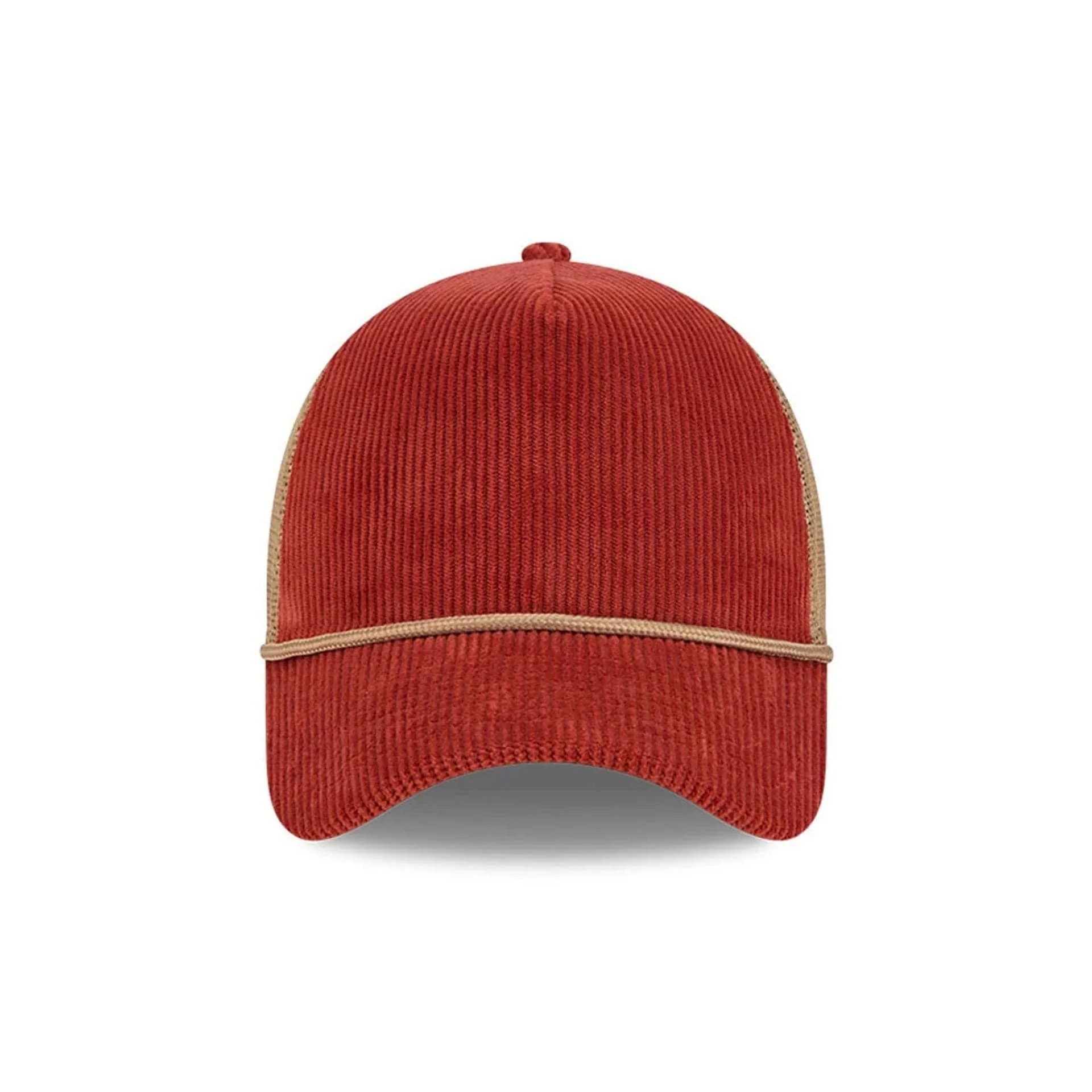 New Era Wide Cord Dark Red 9FORTY A-Frame Trucker Adjustable Cap - Image 2