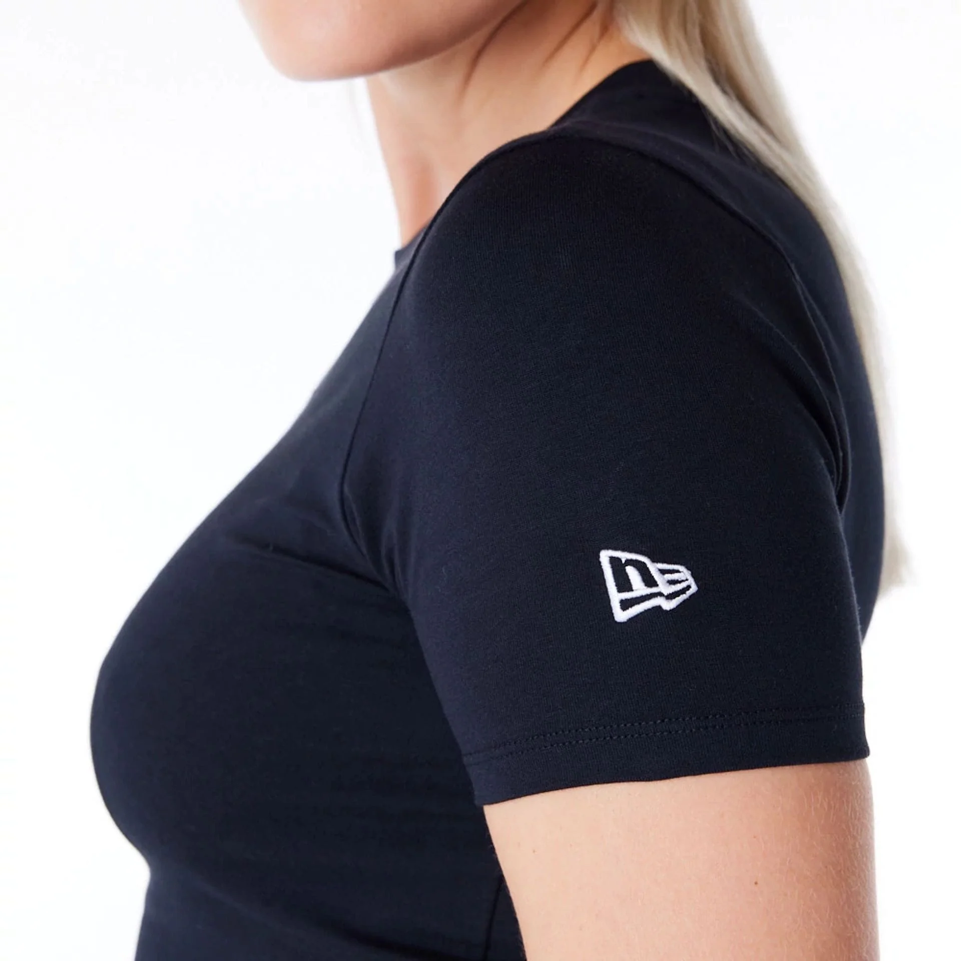 New Era Womens Black Slim T-Shirt - Image 6