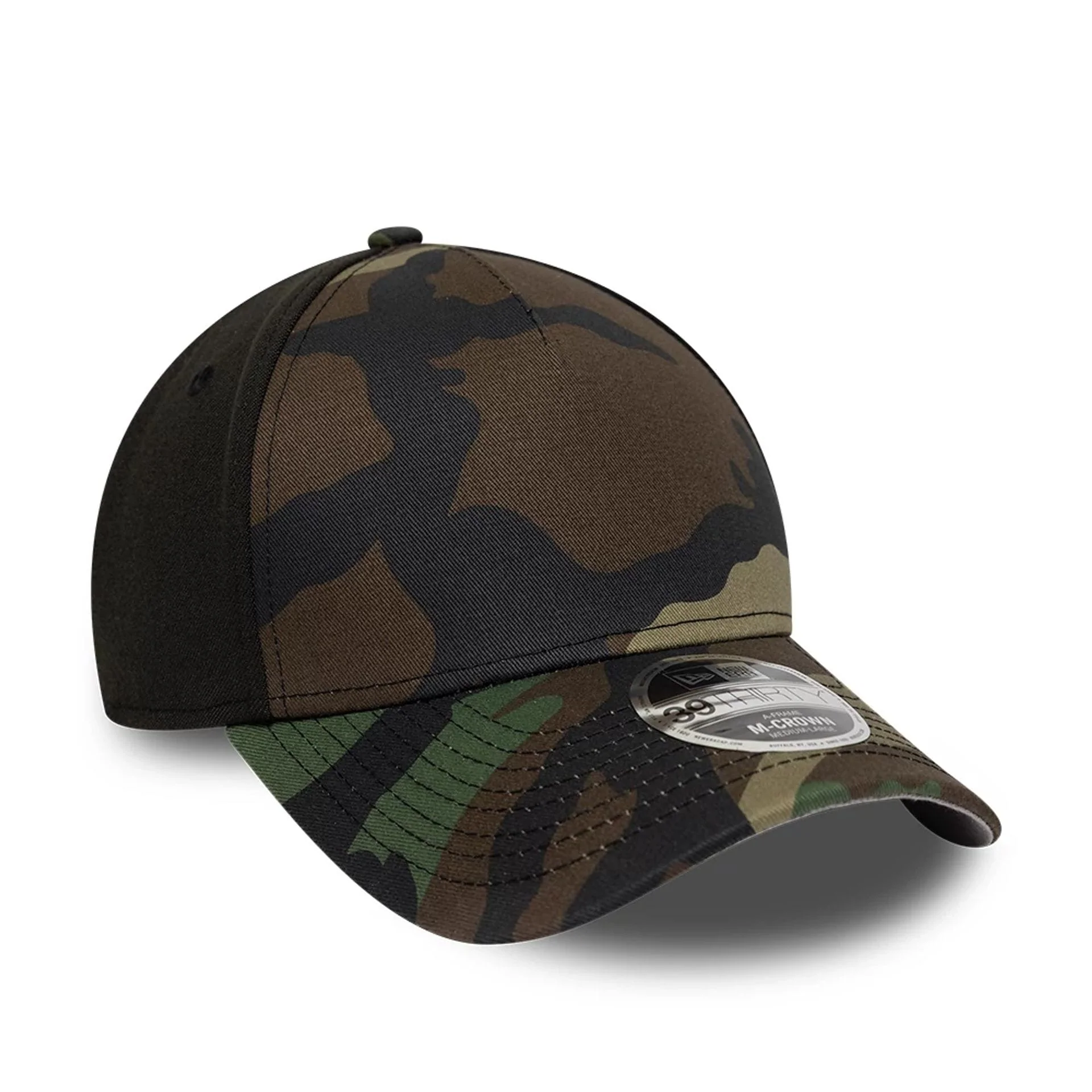 New Era Woodland Camo 39THIRTY M-Crown A-Frame Stretch Fit Cap - Image 4