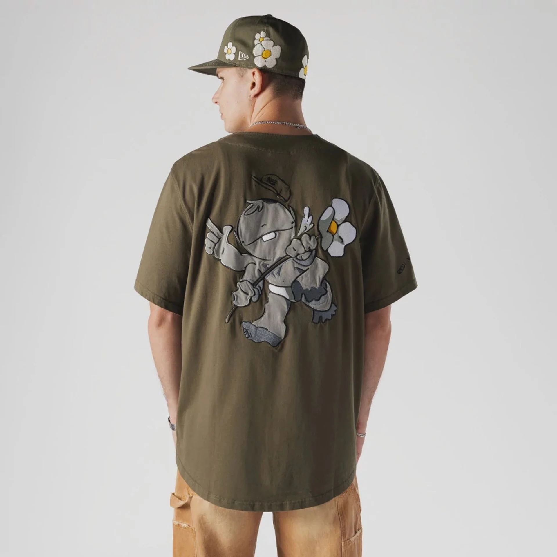 New Era x Rodrigo Roji Flower Green Jersey - Image 2