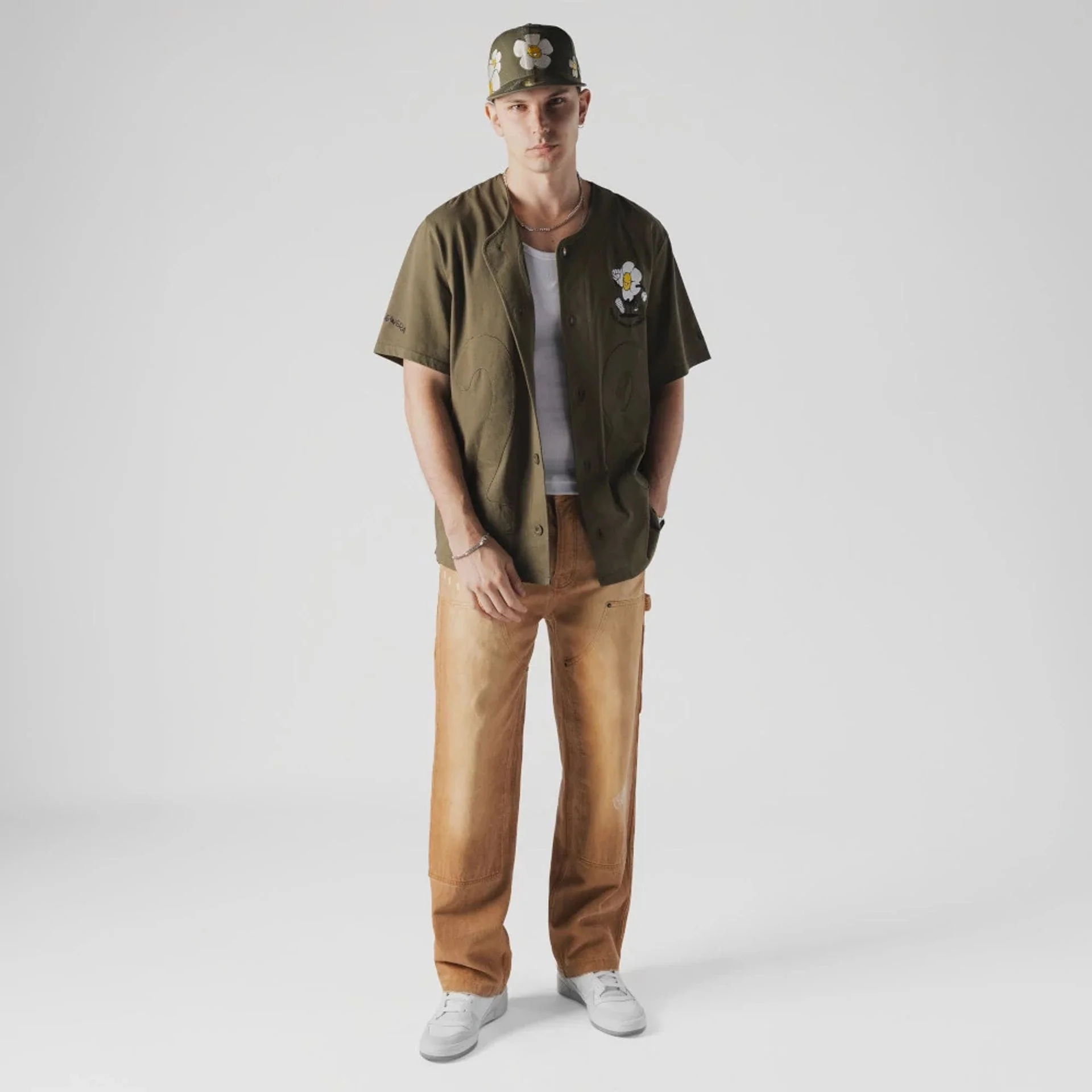 New Era x Rodrigo Roji Flower Green Jersey - Image 7