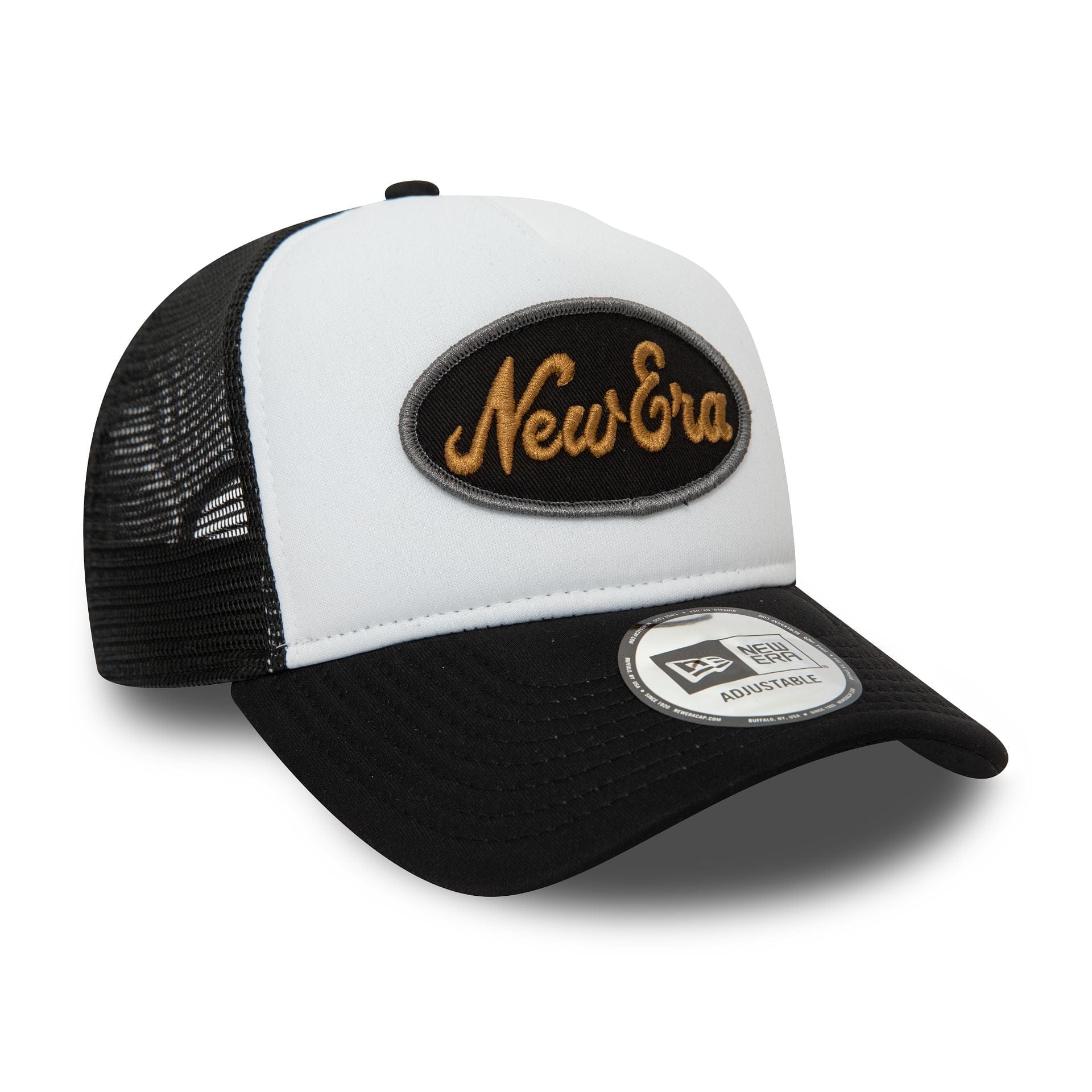 New Era Youth Black Oval Trucker Cap - Image 4