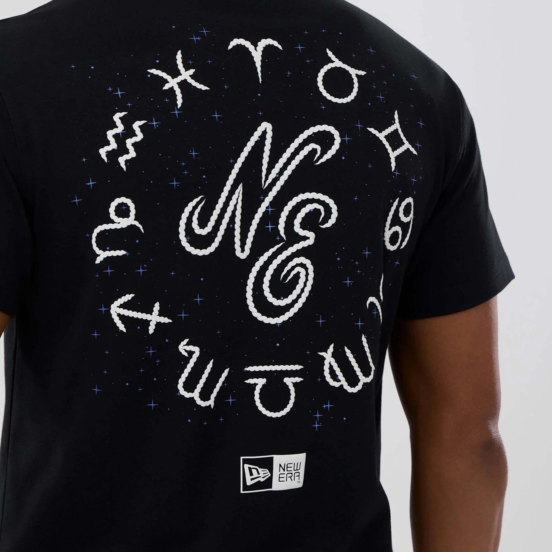 New Era Zodiac Sign Black T-Shirt - Image 3