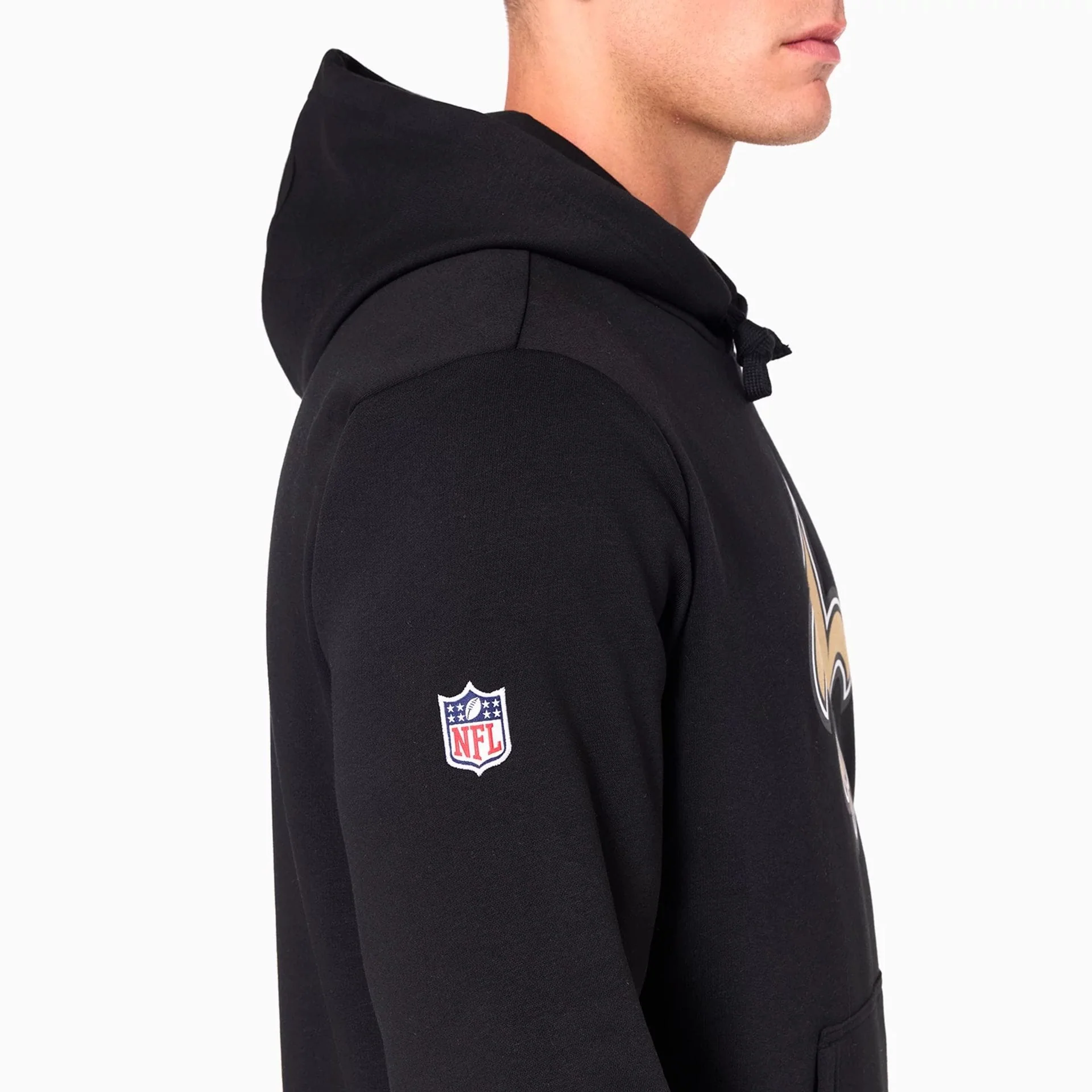 New Orleans Saints NFL Black Pullover Hoodie - Image 5