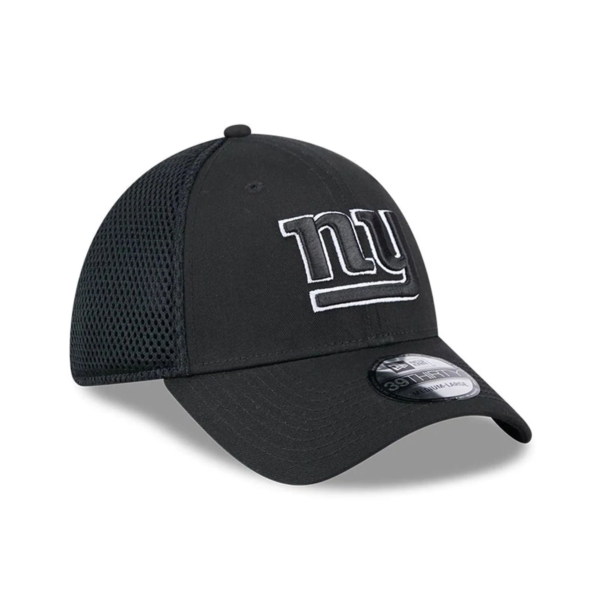 New York Giants NFL Evergreen Neo Black 39THIRTY Stretch Fit Cap - Image 4