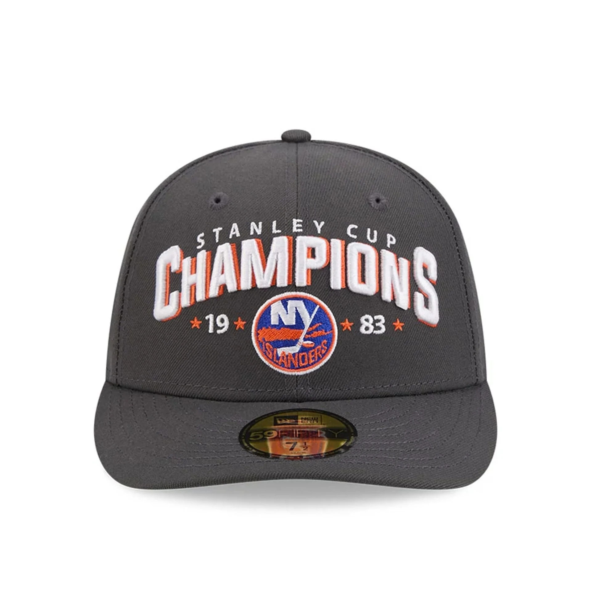 New York Islanders NHL Stanley Cup Champions Dark Grey 59FIFTY Fitted Cap - Image 3