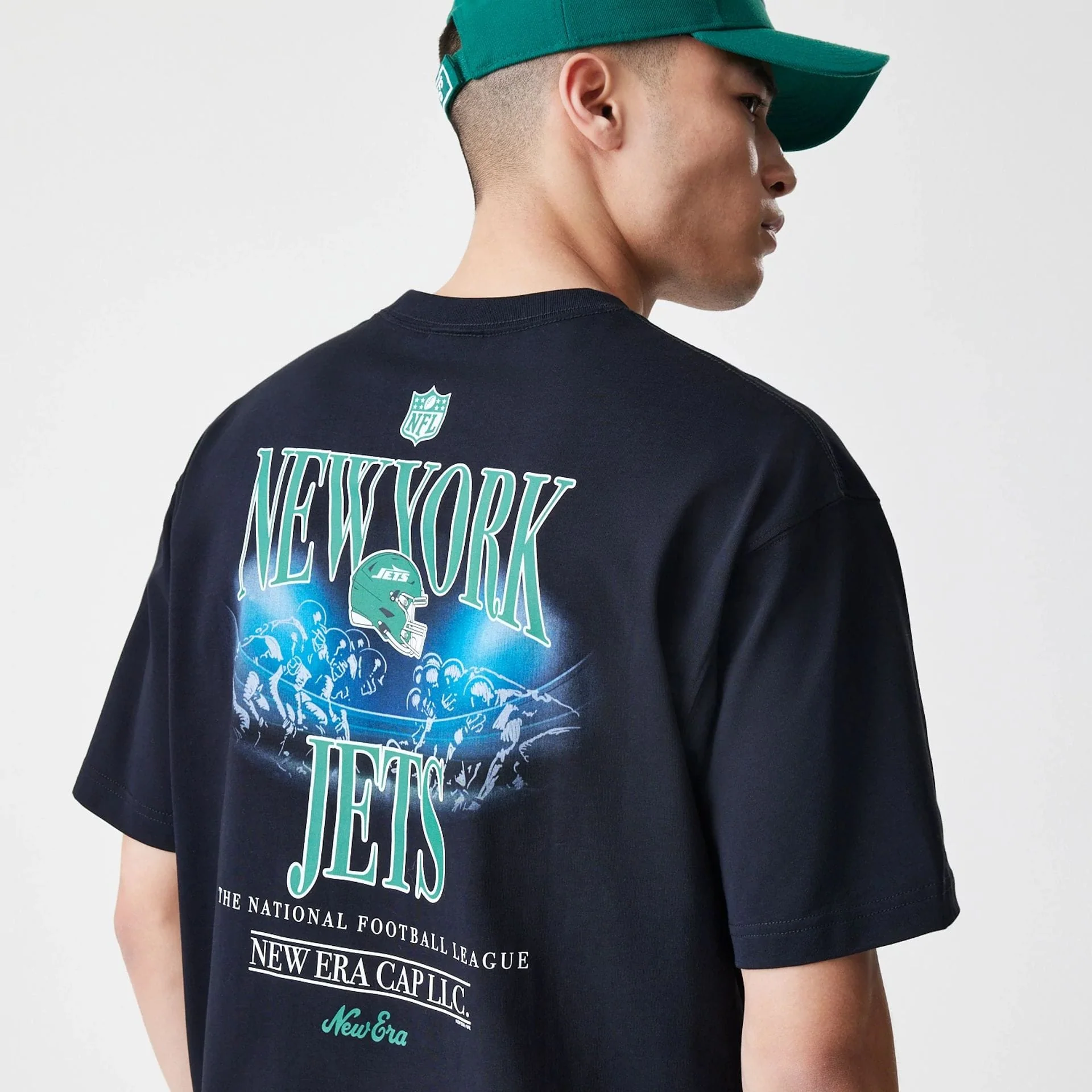 New York Jets NFL Black Oversized T-Shirt - Image 6