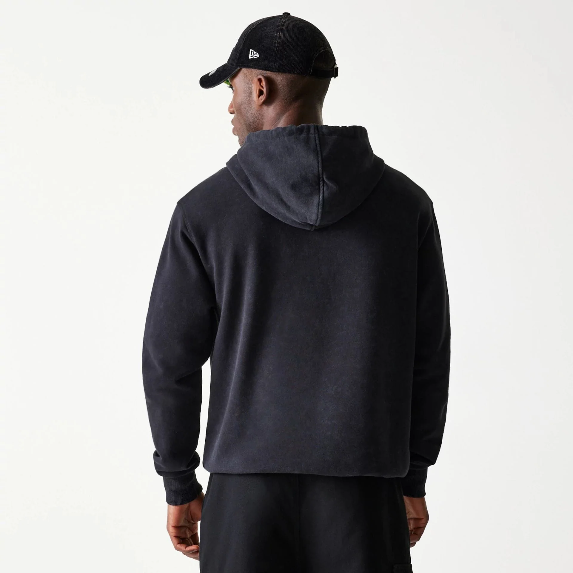 New York Jets NFL Games Premium Apparel Black Oversized Pullover Hoodie - Image 7